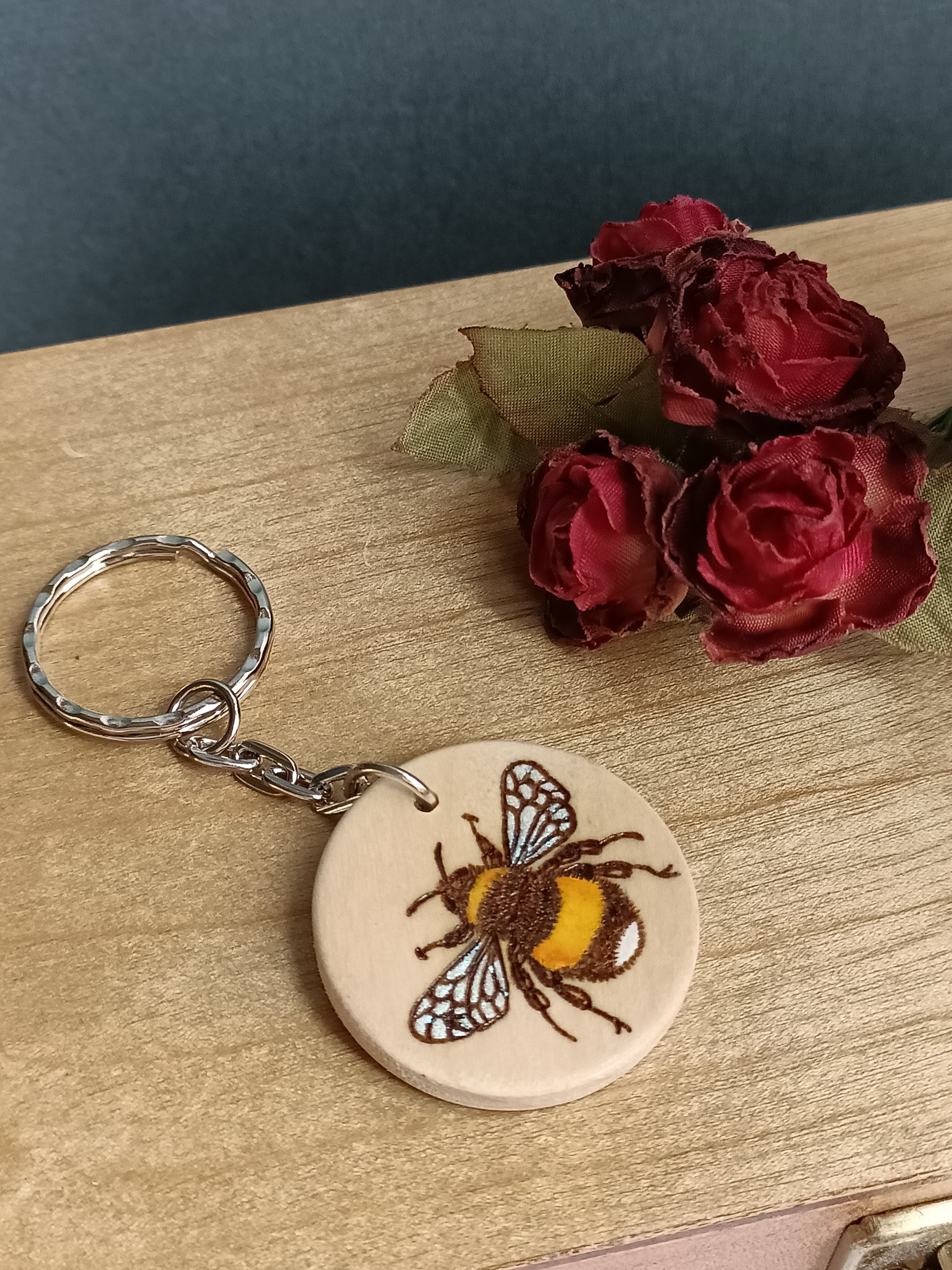 Bumblebee Insect Keyring