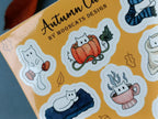 Autumn Cats Sticker Sheet