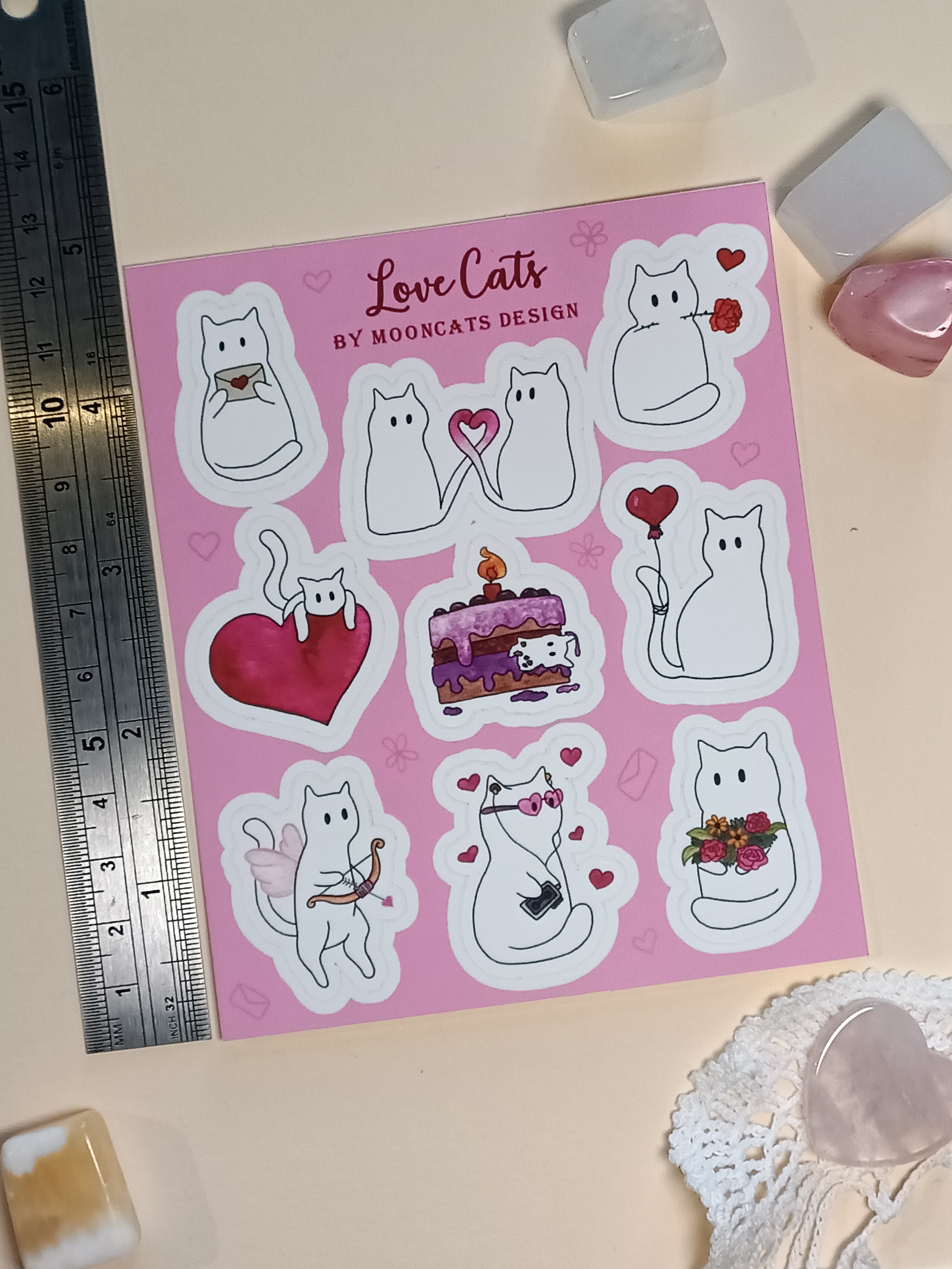 Love Cats Sticker Sheet