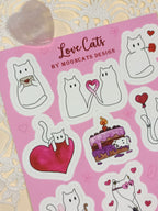 Love Cats Sticker Sheet