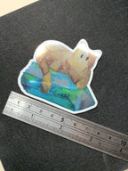 Crystal Cat Vinyl Sticker