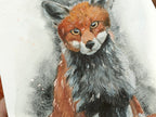 Close-up of Fox Version 1, showing detail strokes and shimmer accents.