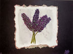 Lavender on Black - Original Watercolour Illustration