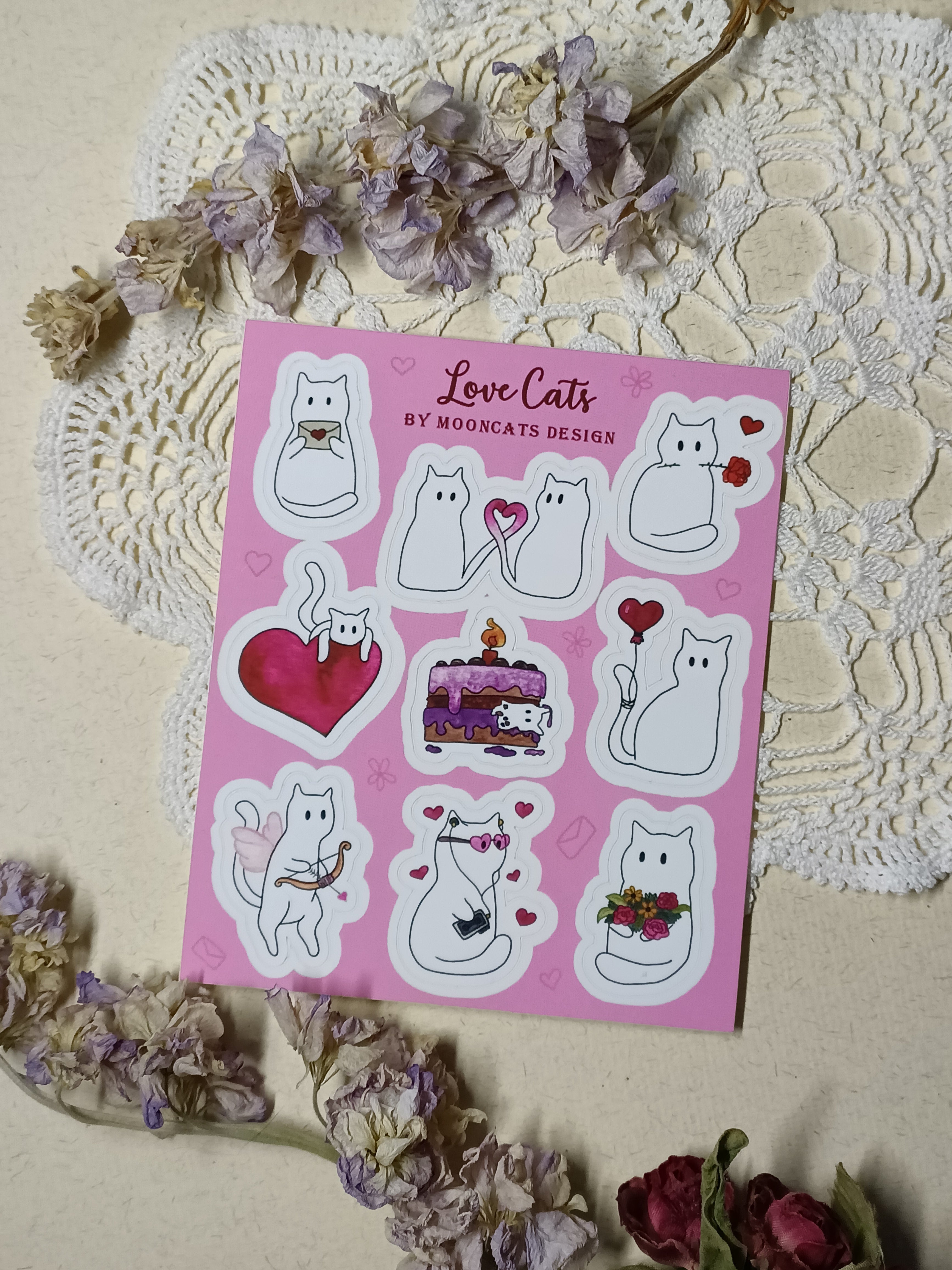 Love Cats Sticker Sheet