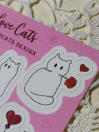 Love Cats Sticker Sheet