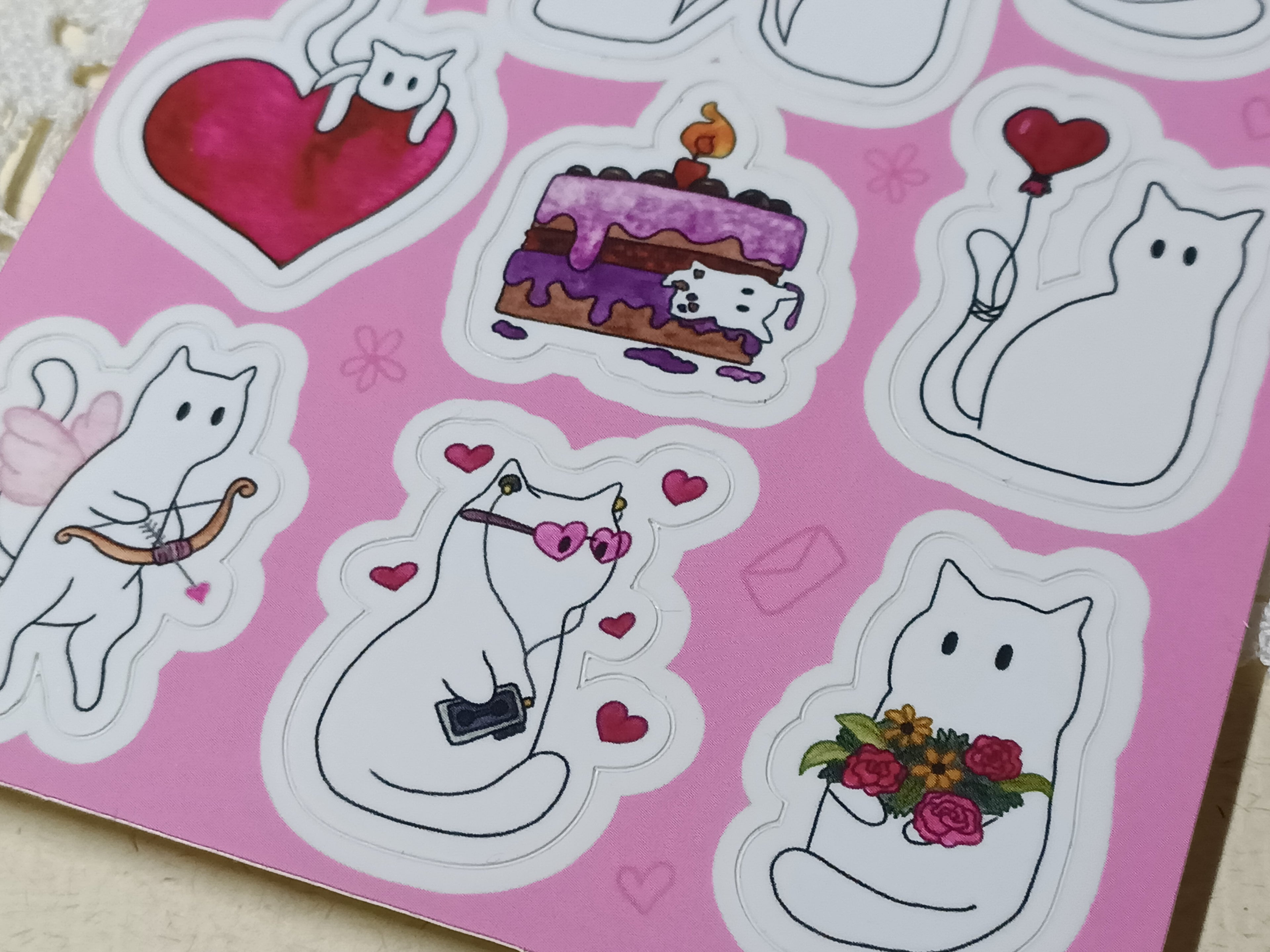 Love Cats Sticker Sheet