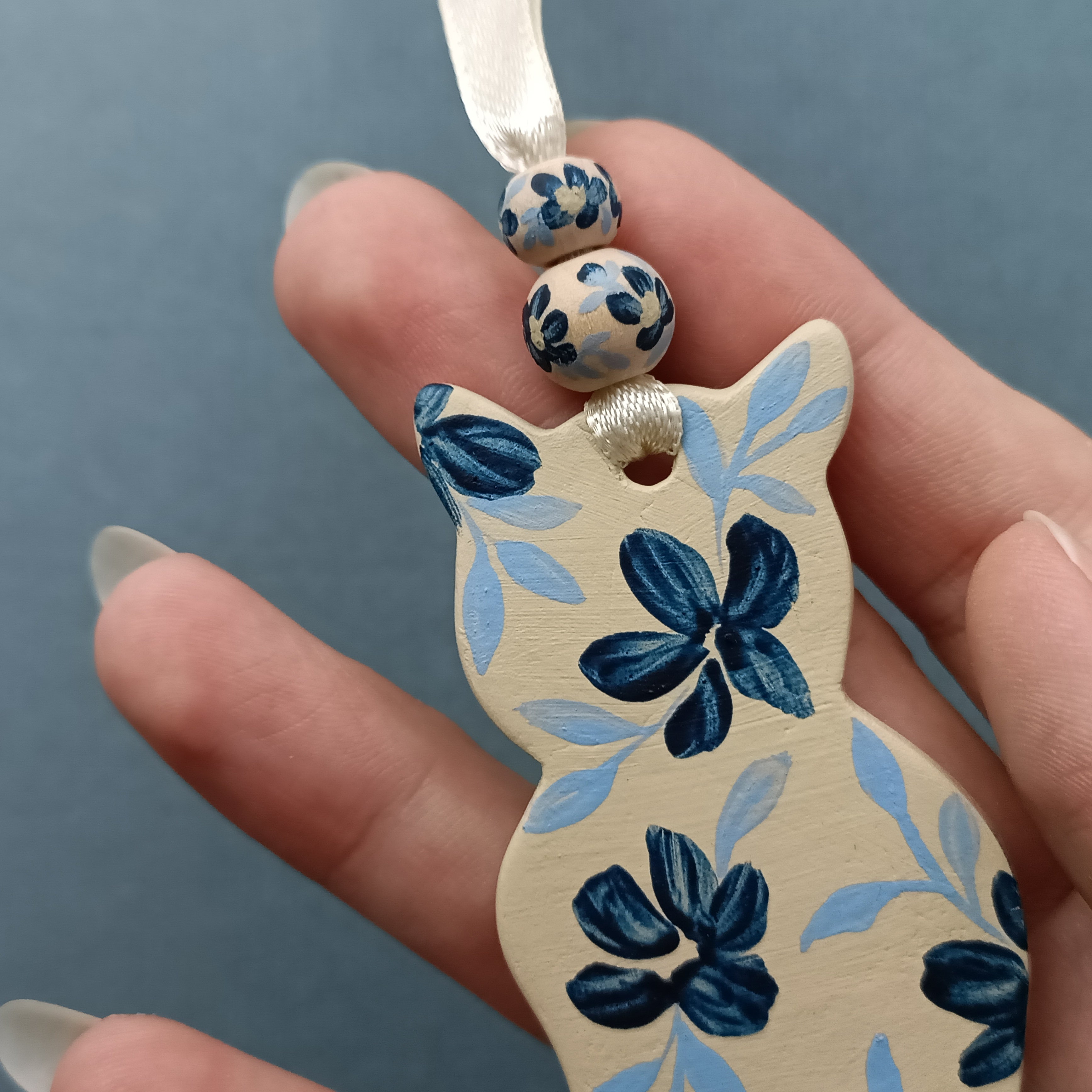 Light Cat - Clay Ornament