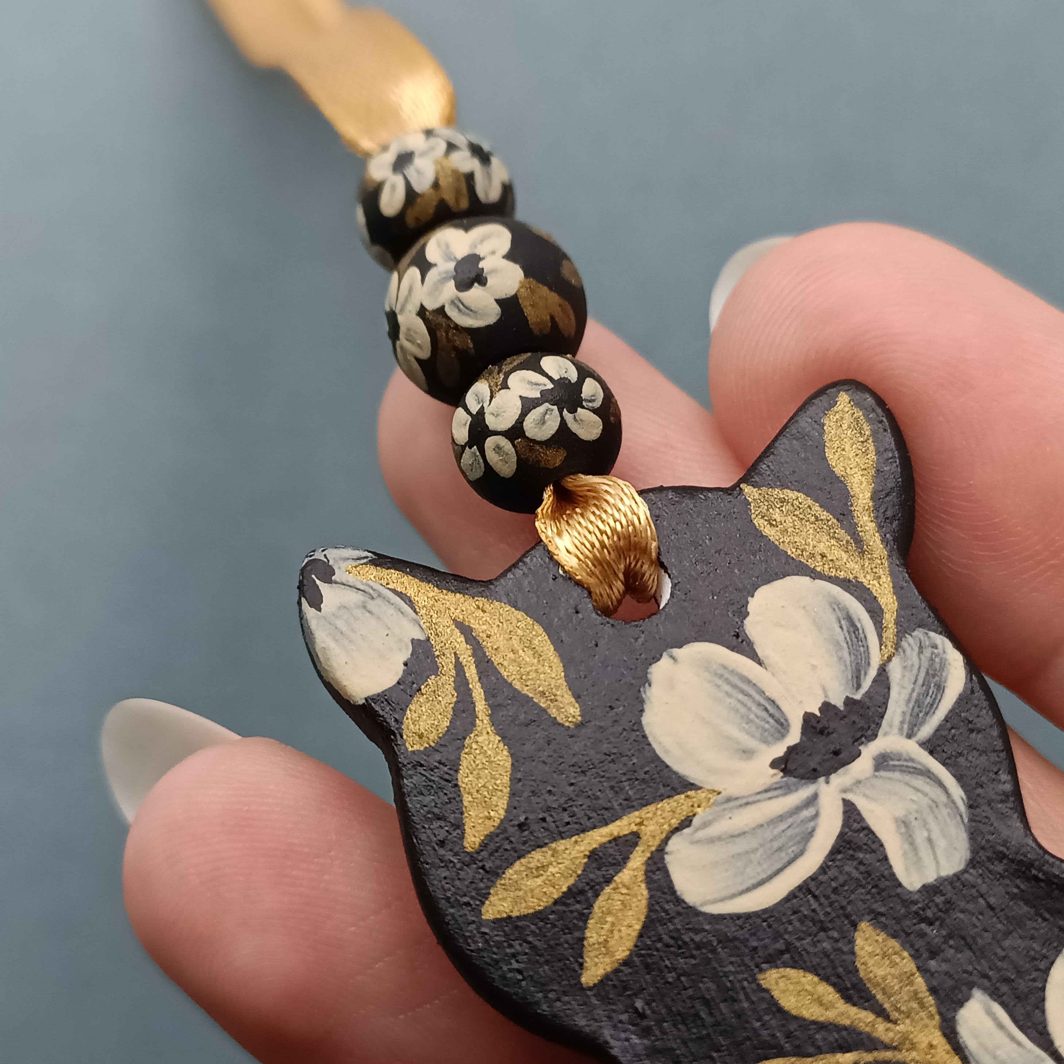 Dark Cat - Clay Ornament