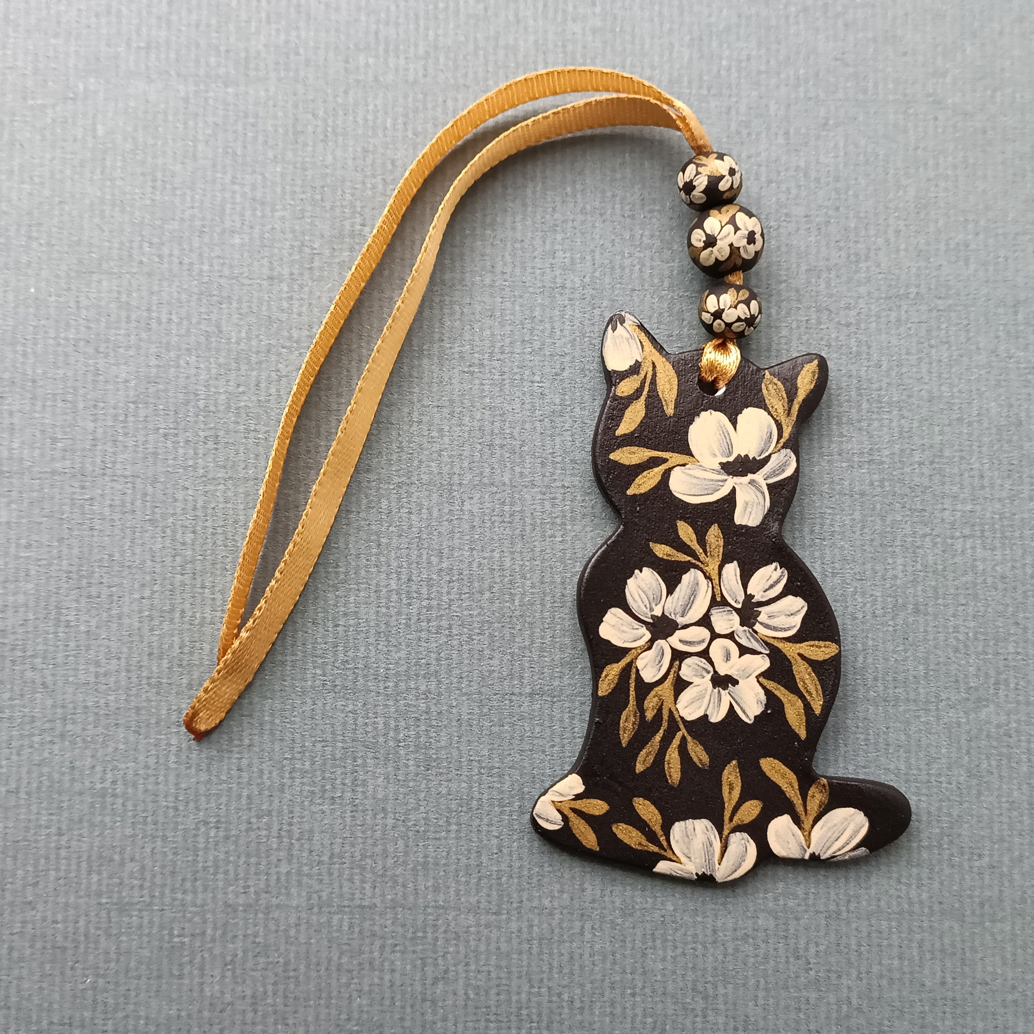 Dark Cat - Clay Ornament