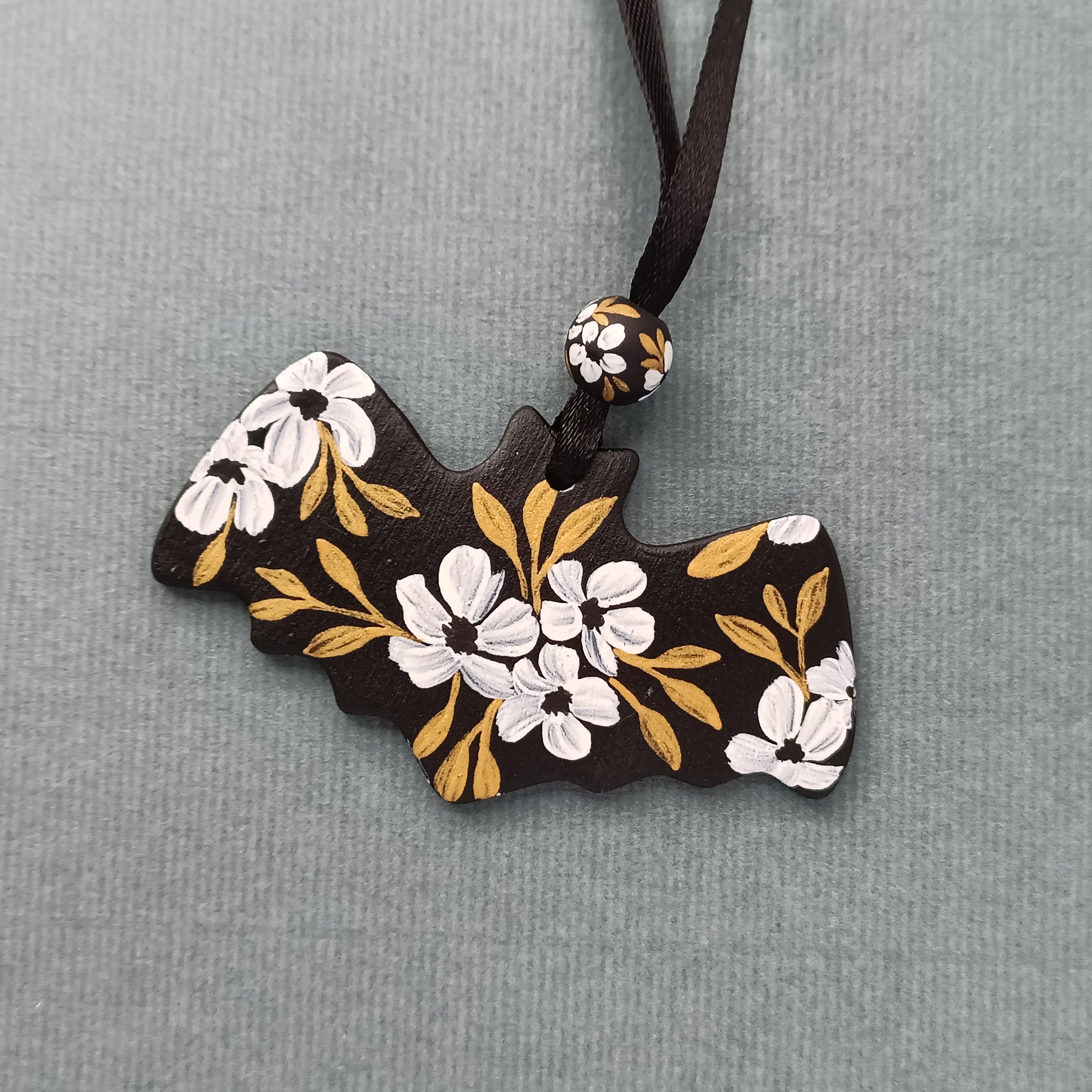 Gold Bat - Clay Ornament