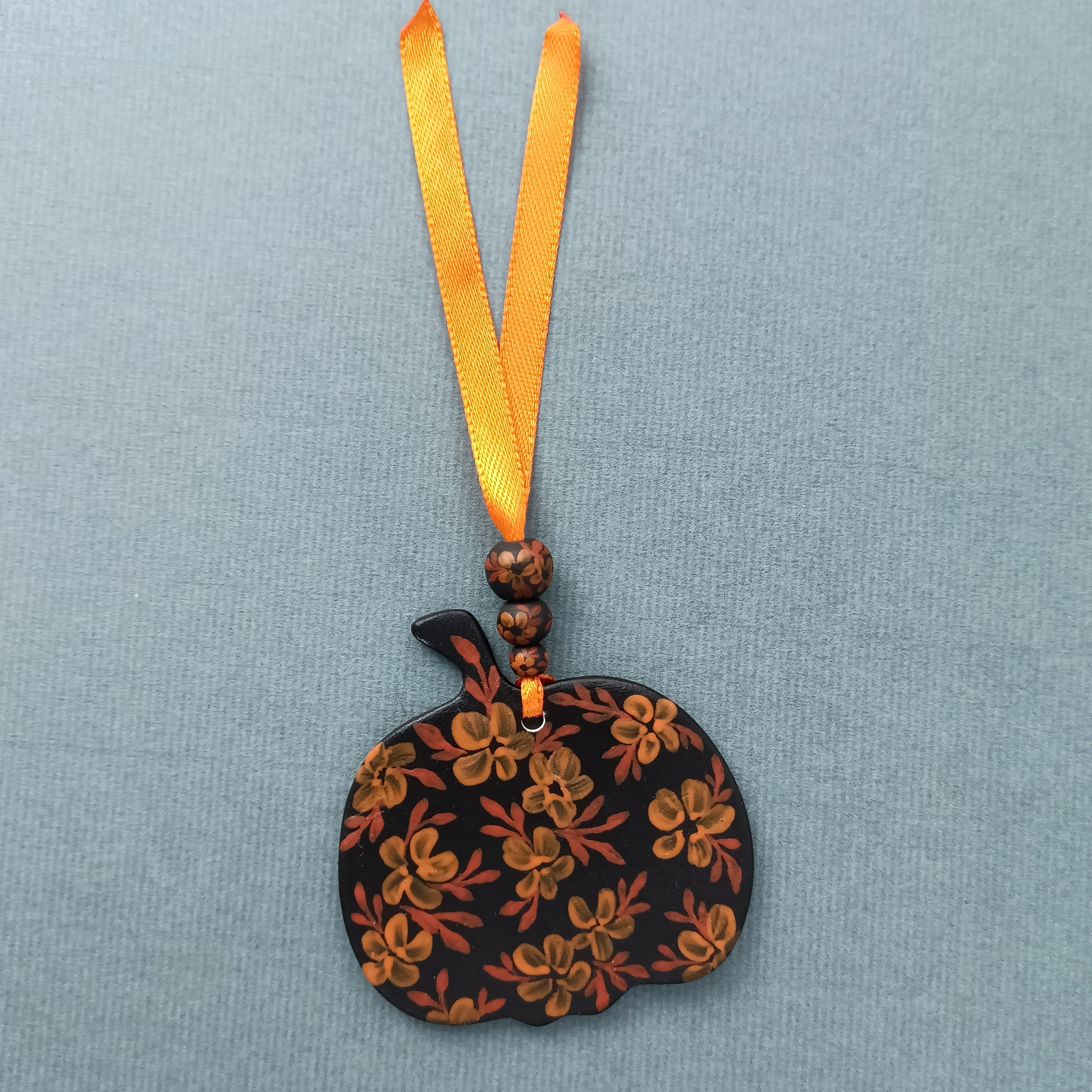 Dark Pumpkin - Clay Ornament