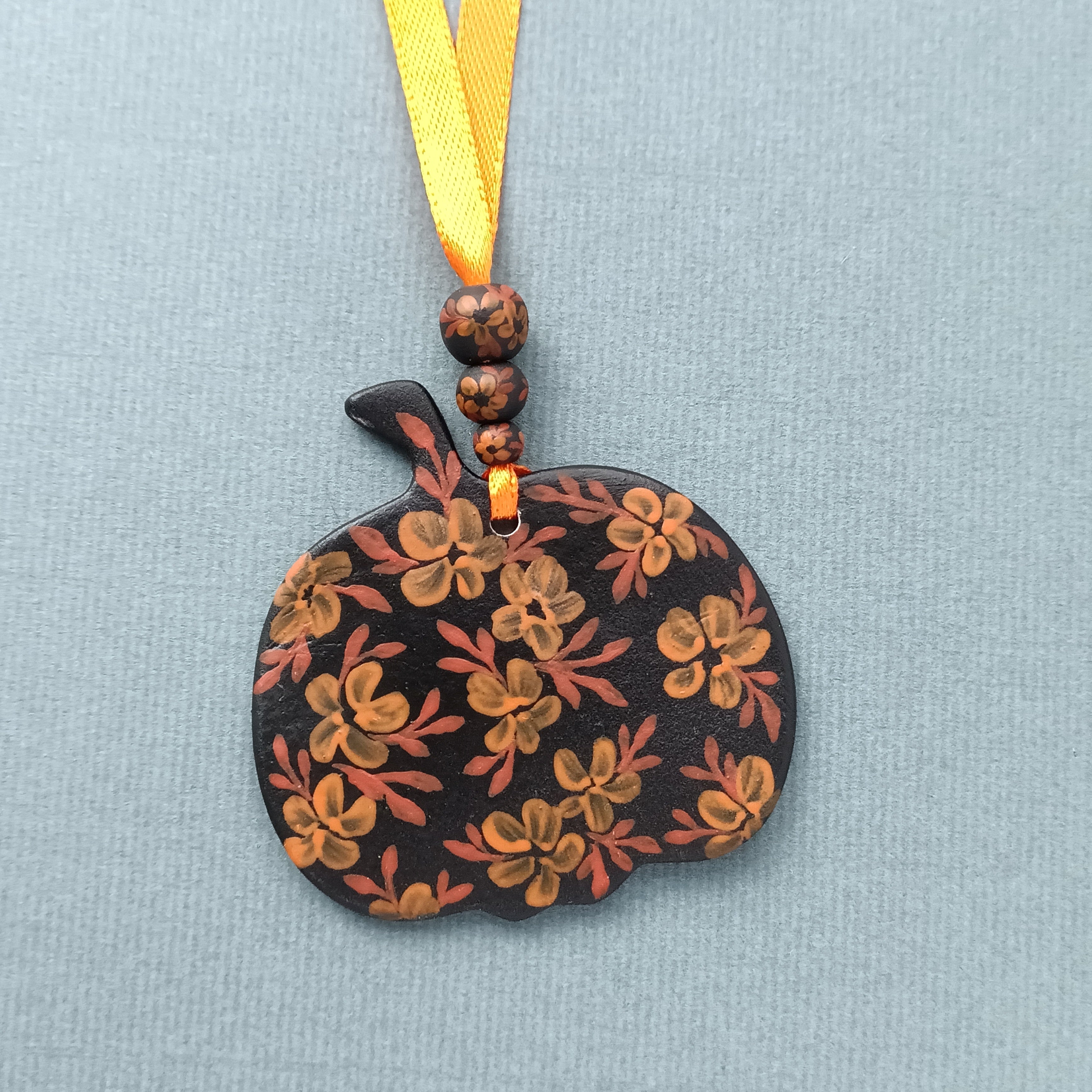 Dark Pumpkin - Clay Ornament