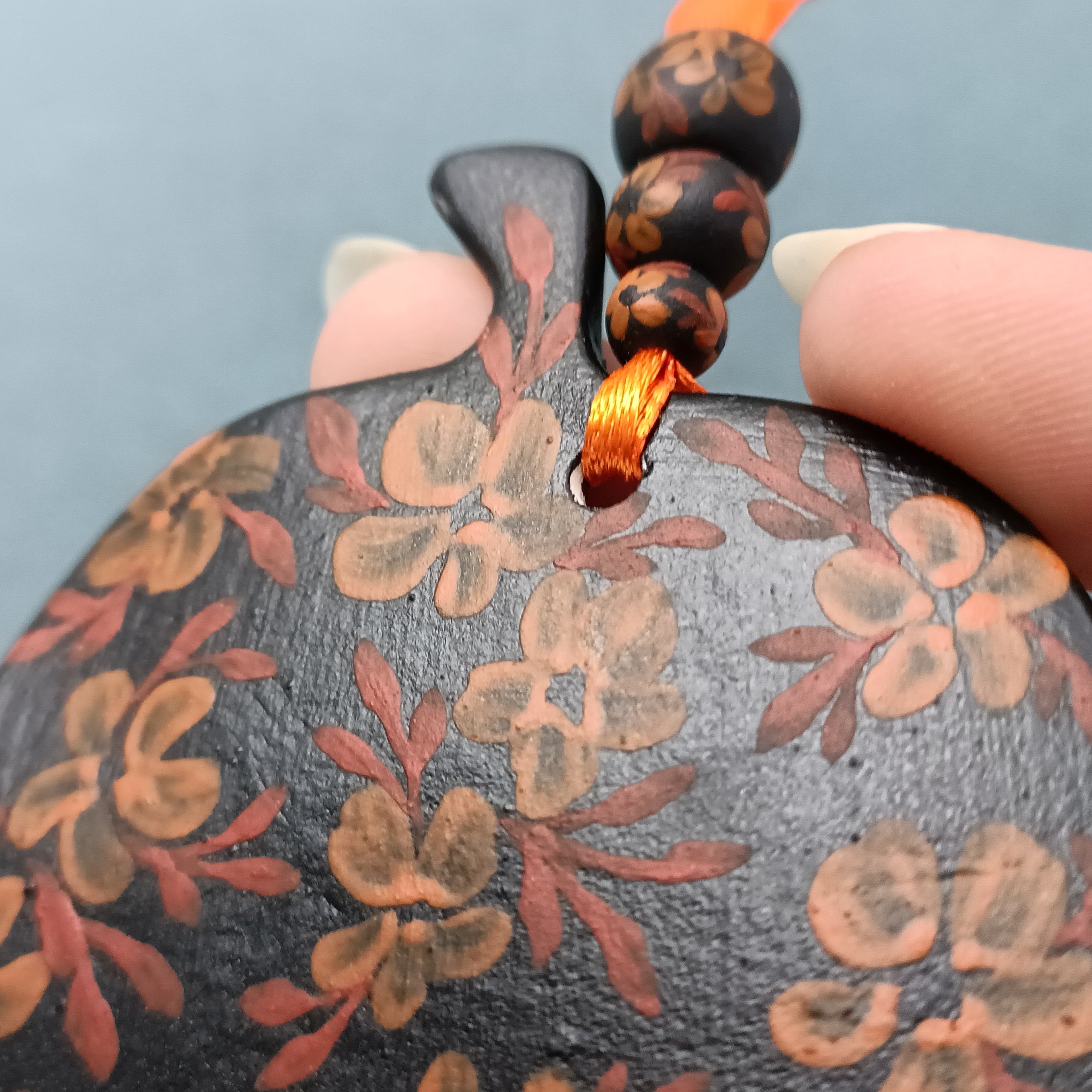 Dark Pumpkin - Clay Ornament