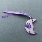 Purple Moon - Clay Ornament