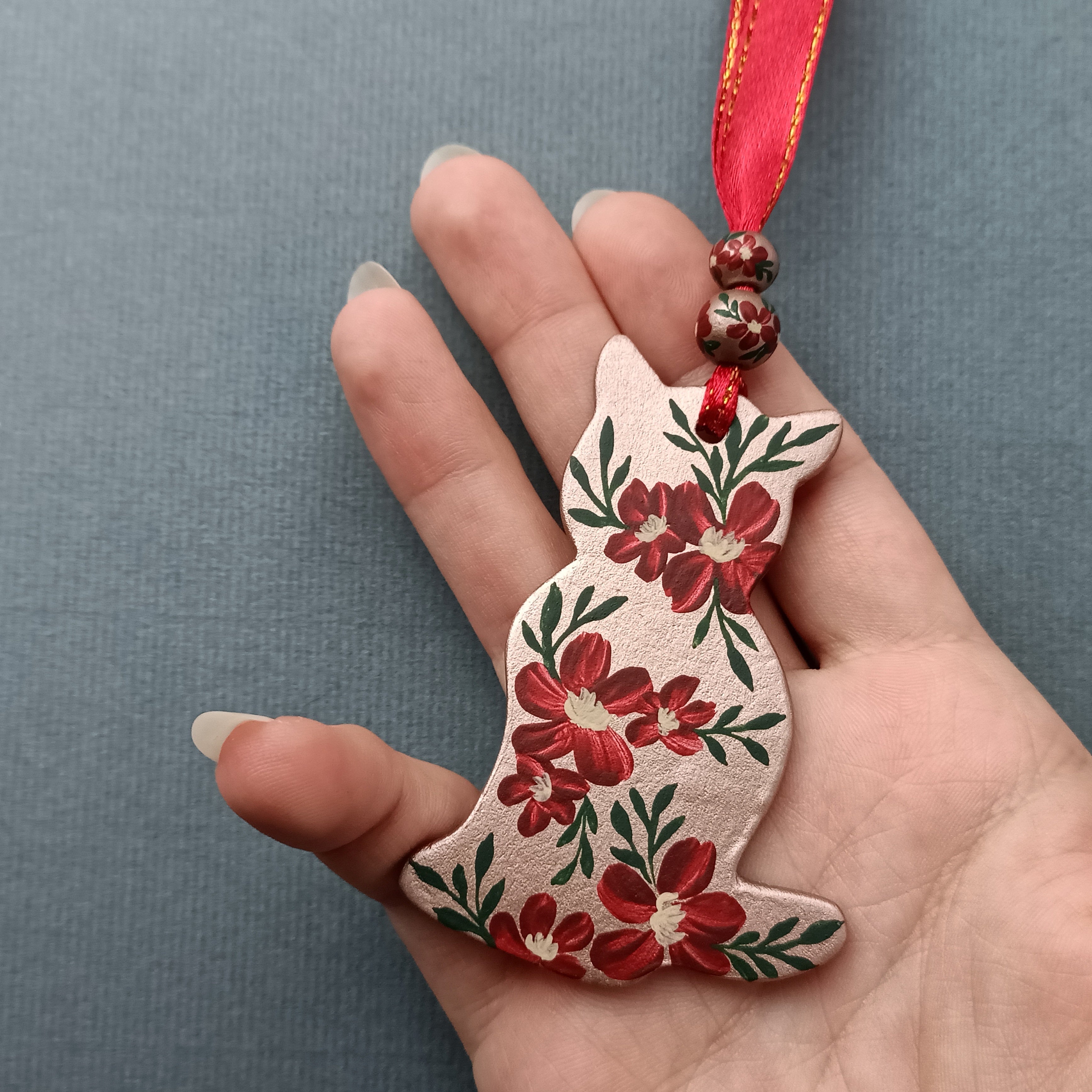 Classic Cat - Clay Ornament