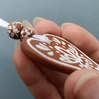 Gingerbread Heart - Clay Ornament