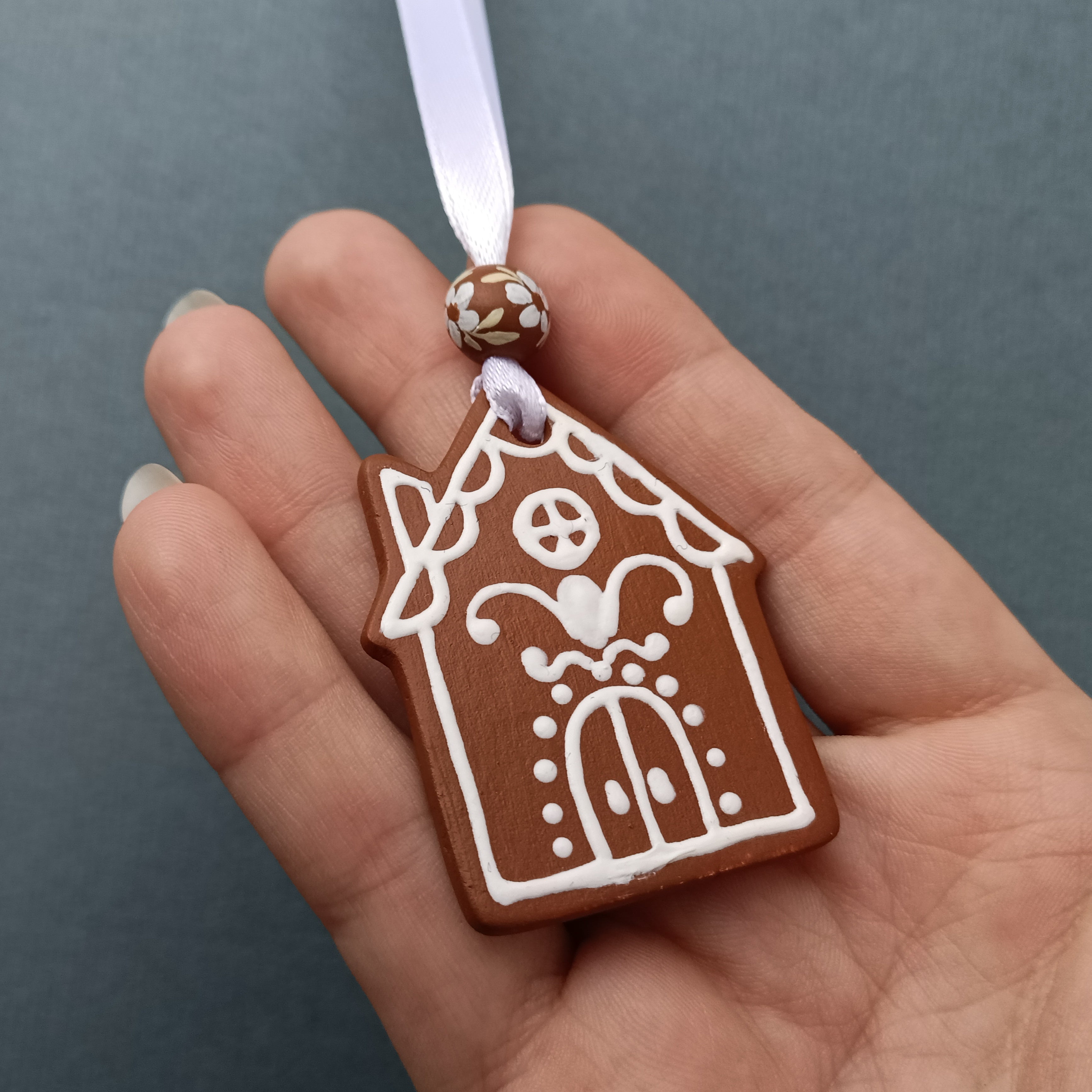Gingerbread House 1 - Clay Ornament