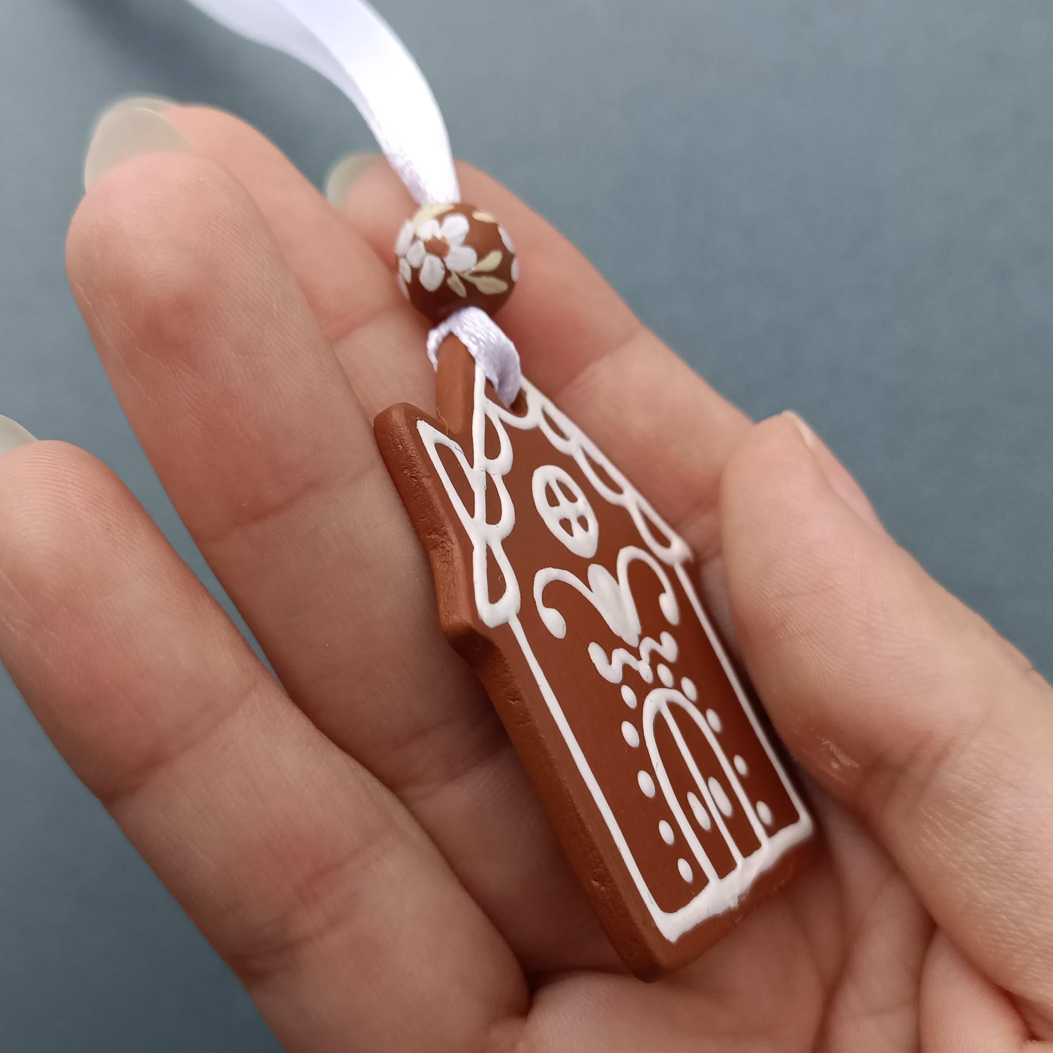 Gingerbread House 1 - Clay Ornament