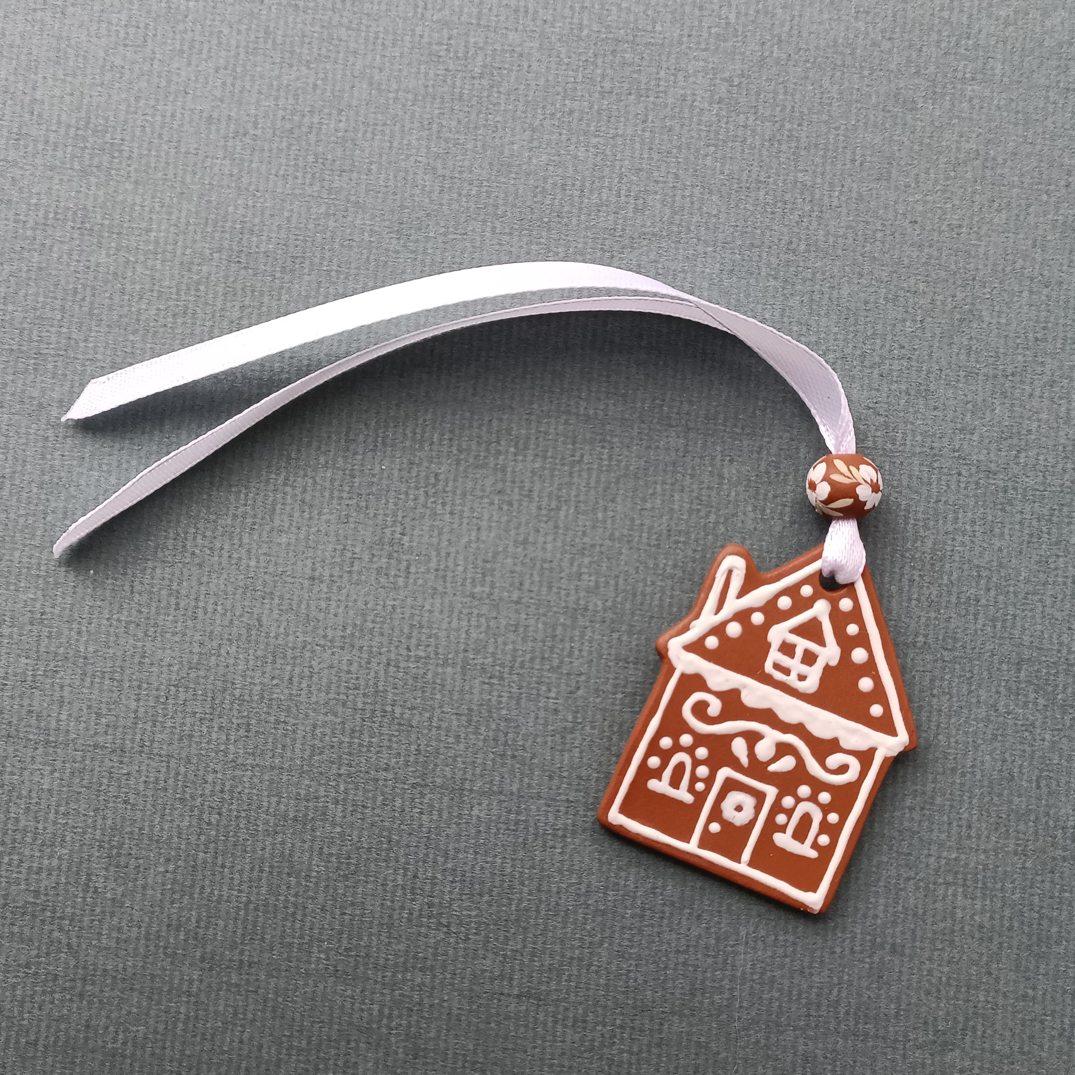 Gingerbread House 2 - Clay Ornament