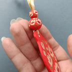 Creamy Flowers Bauble - Clay Ornament