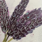 Lavender on Black - Original Watercolour Illustration