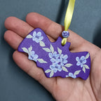 Purple Bat - Clay Ornament