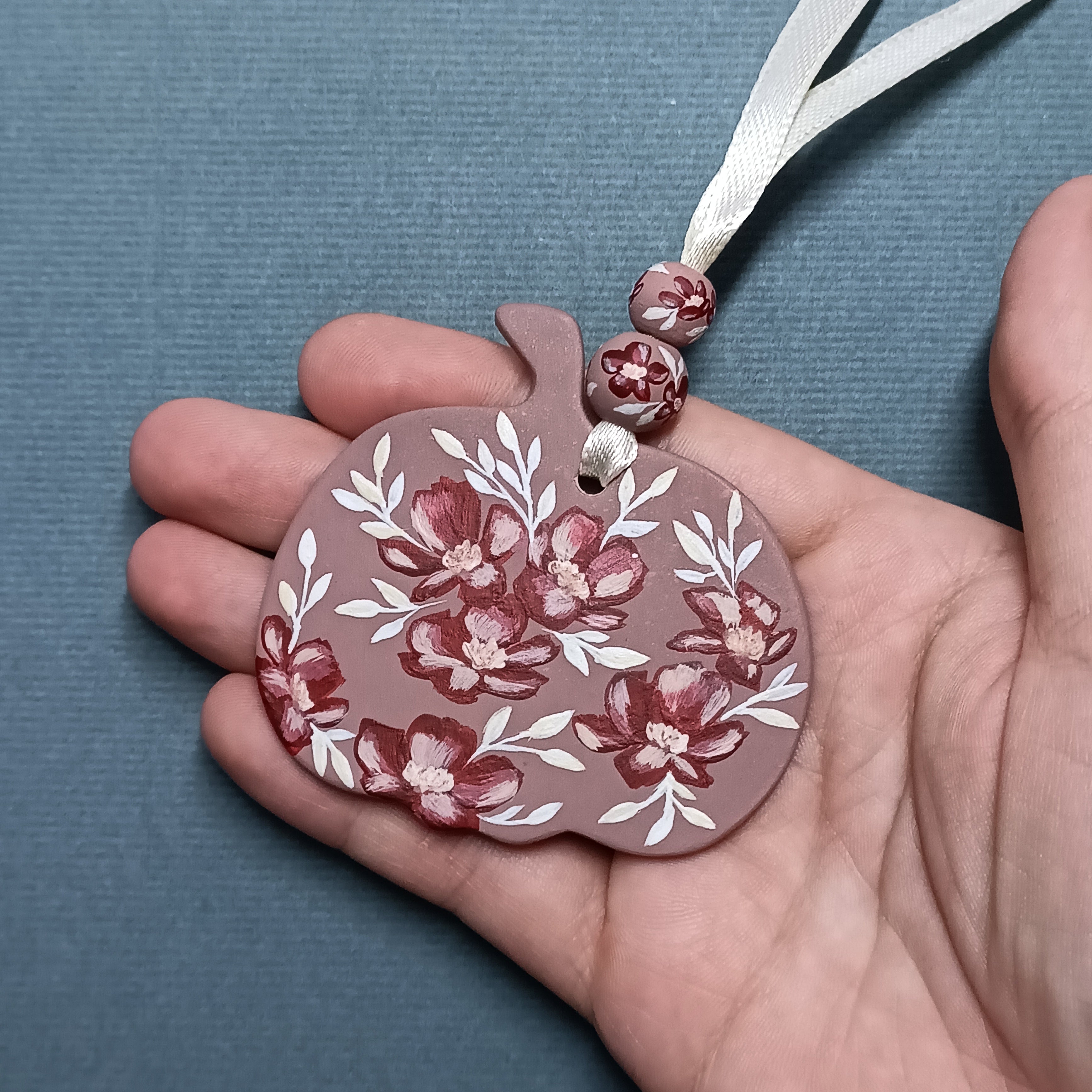 Earthen Pumpkin - Clay Ornament