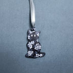 Black and White Cat - Clay Ornament