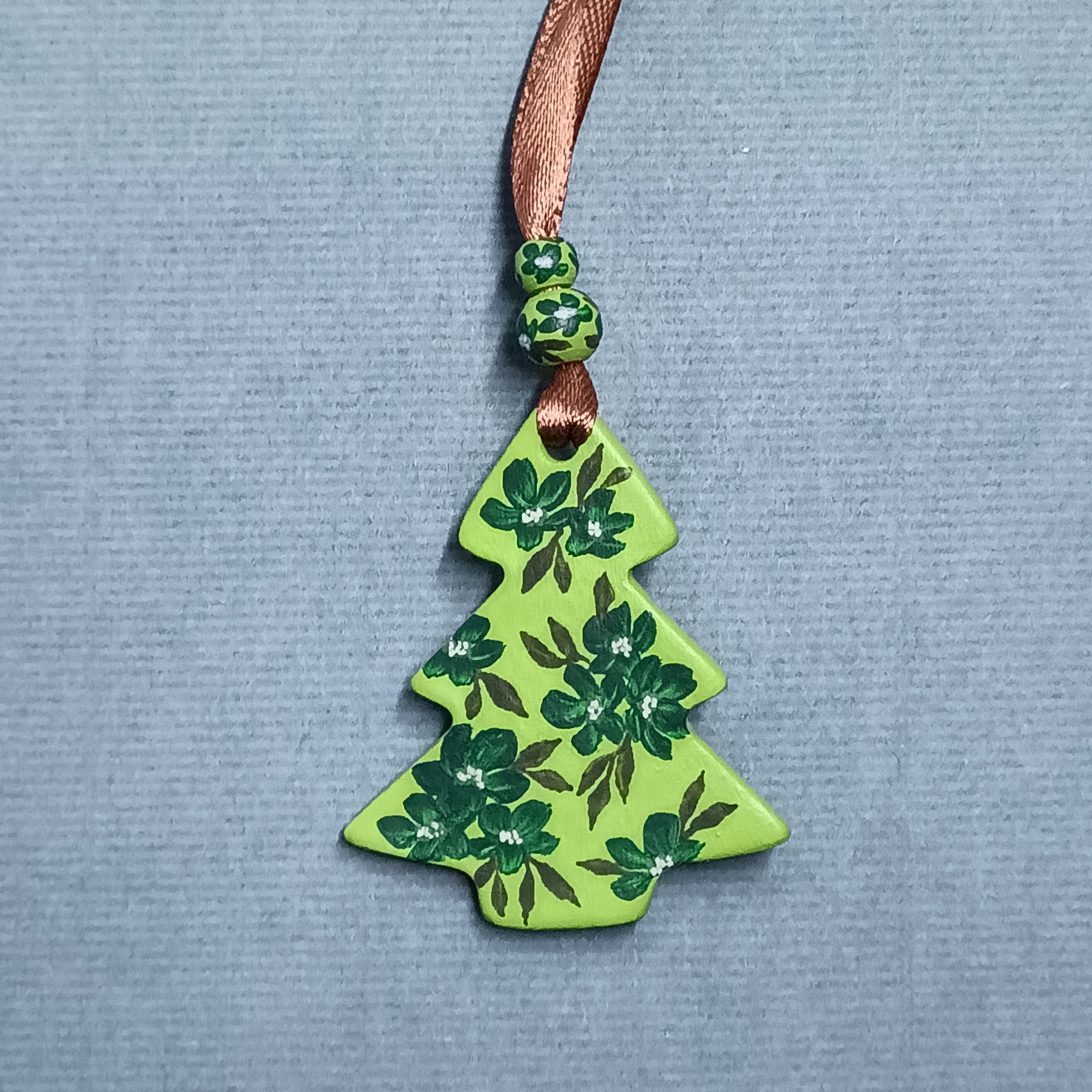 Green Tree - Clay Ornament