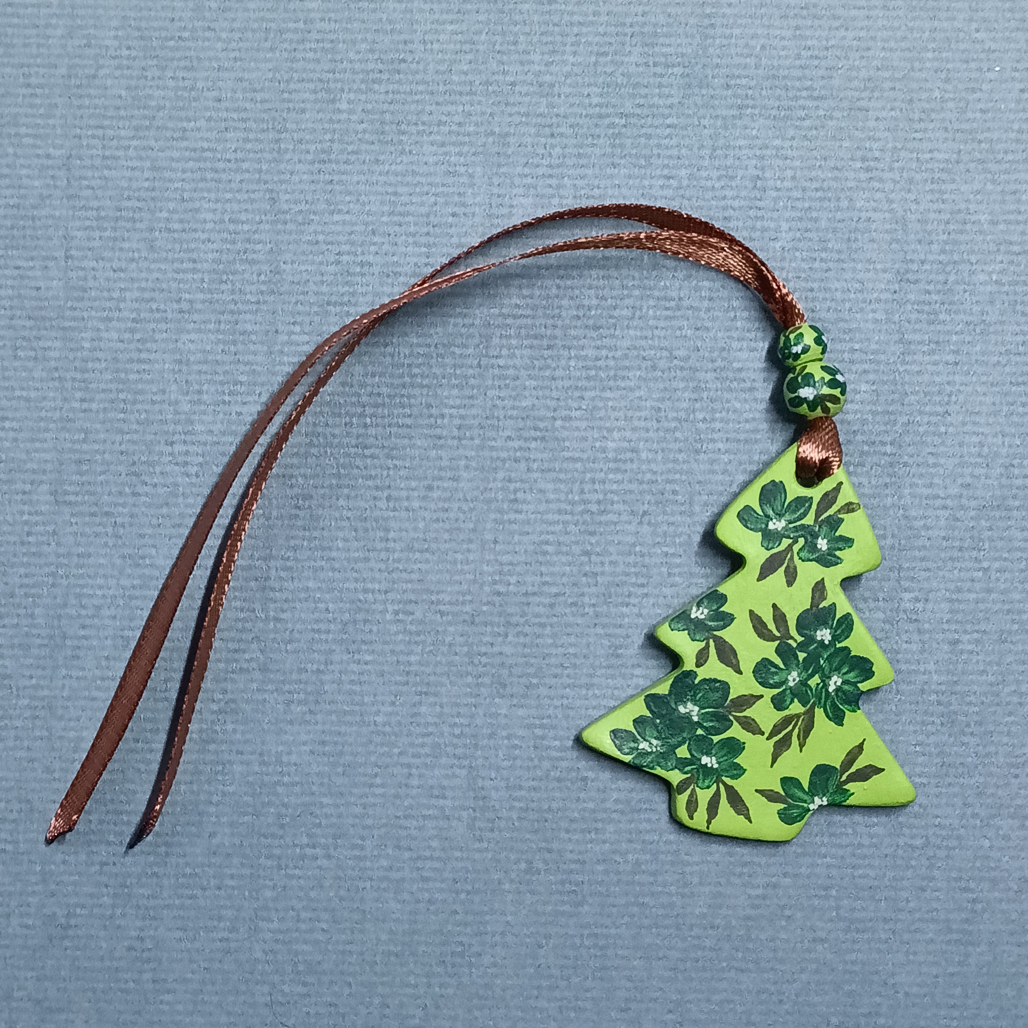 Green Tree - Clay Ornament