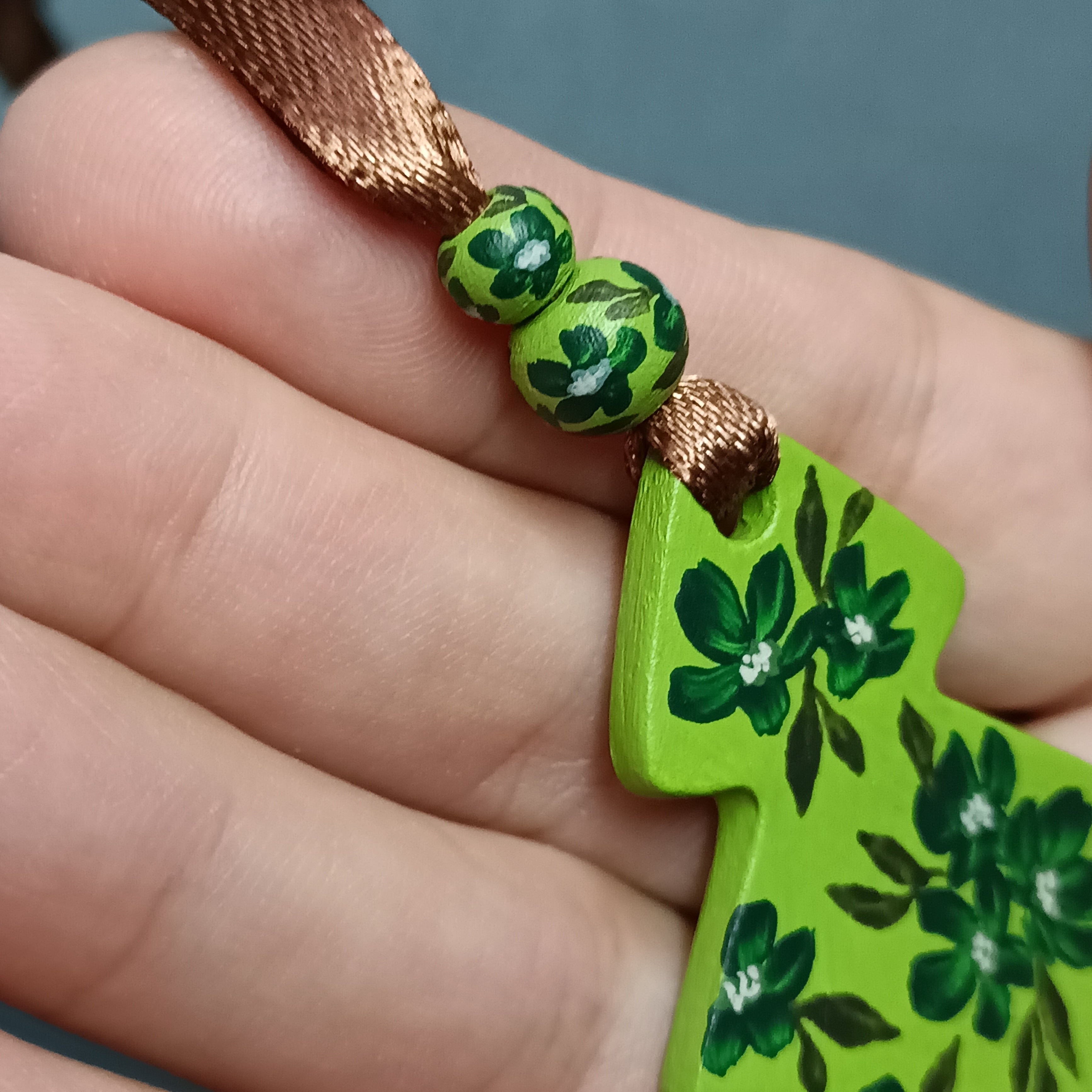 Green Tree - Clay Ornament