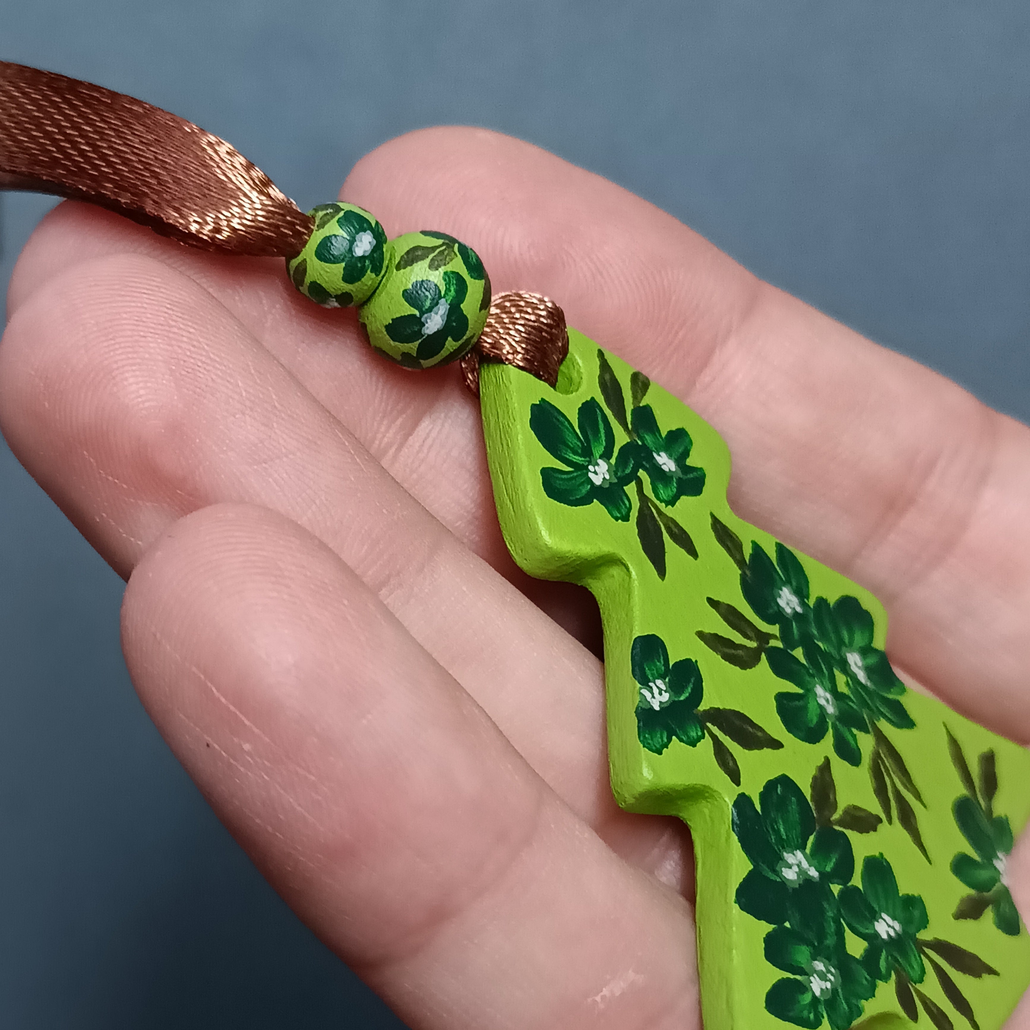 Green Tree - Clay Ornament