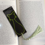 Tassel Tail Cat Bookmark - Foiled