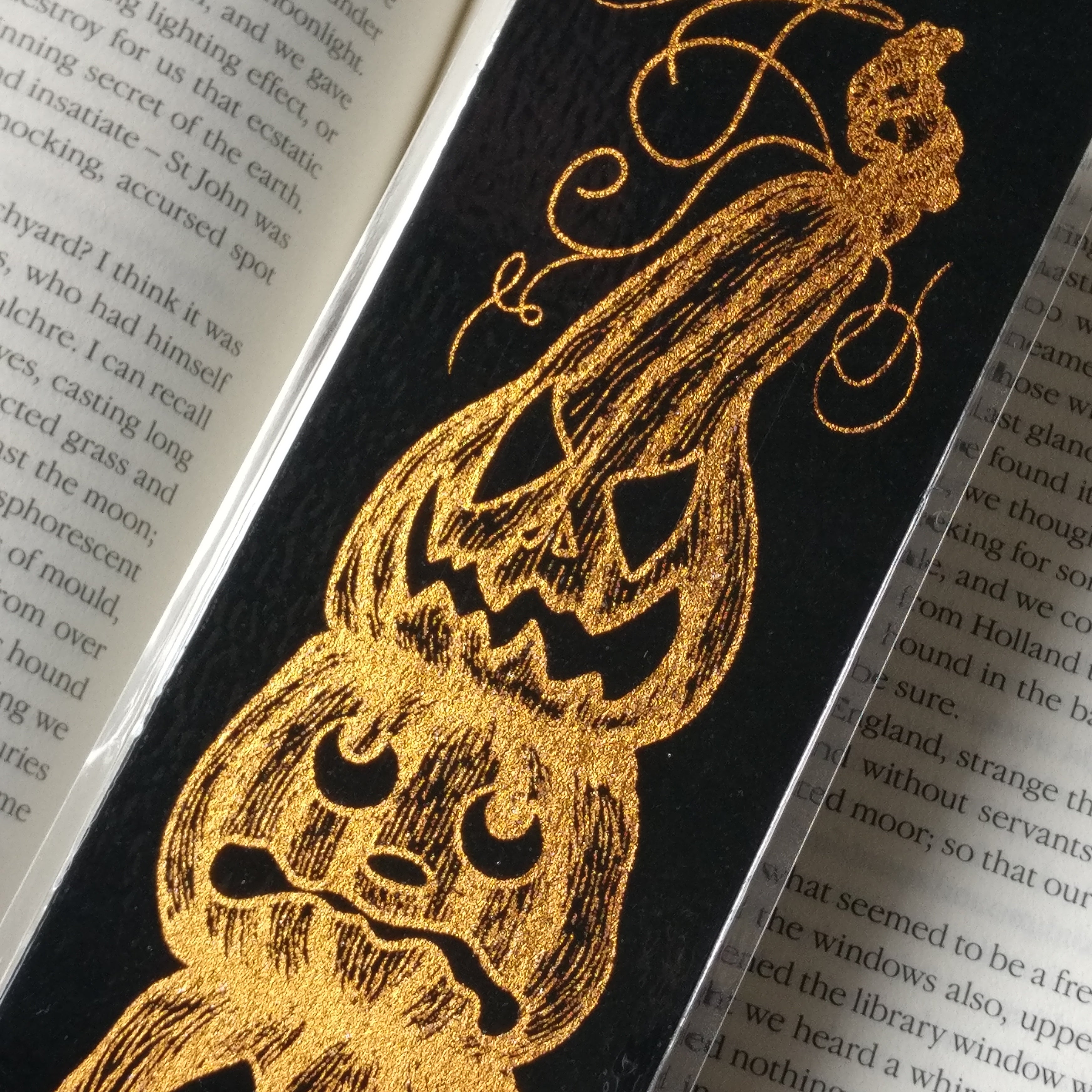 Pumpkin Trio Bookmark - Foiled