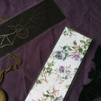 Focus on the White Floral fabric backing.