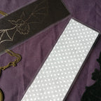 Focus on the Grey Dotted fabric backing.