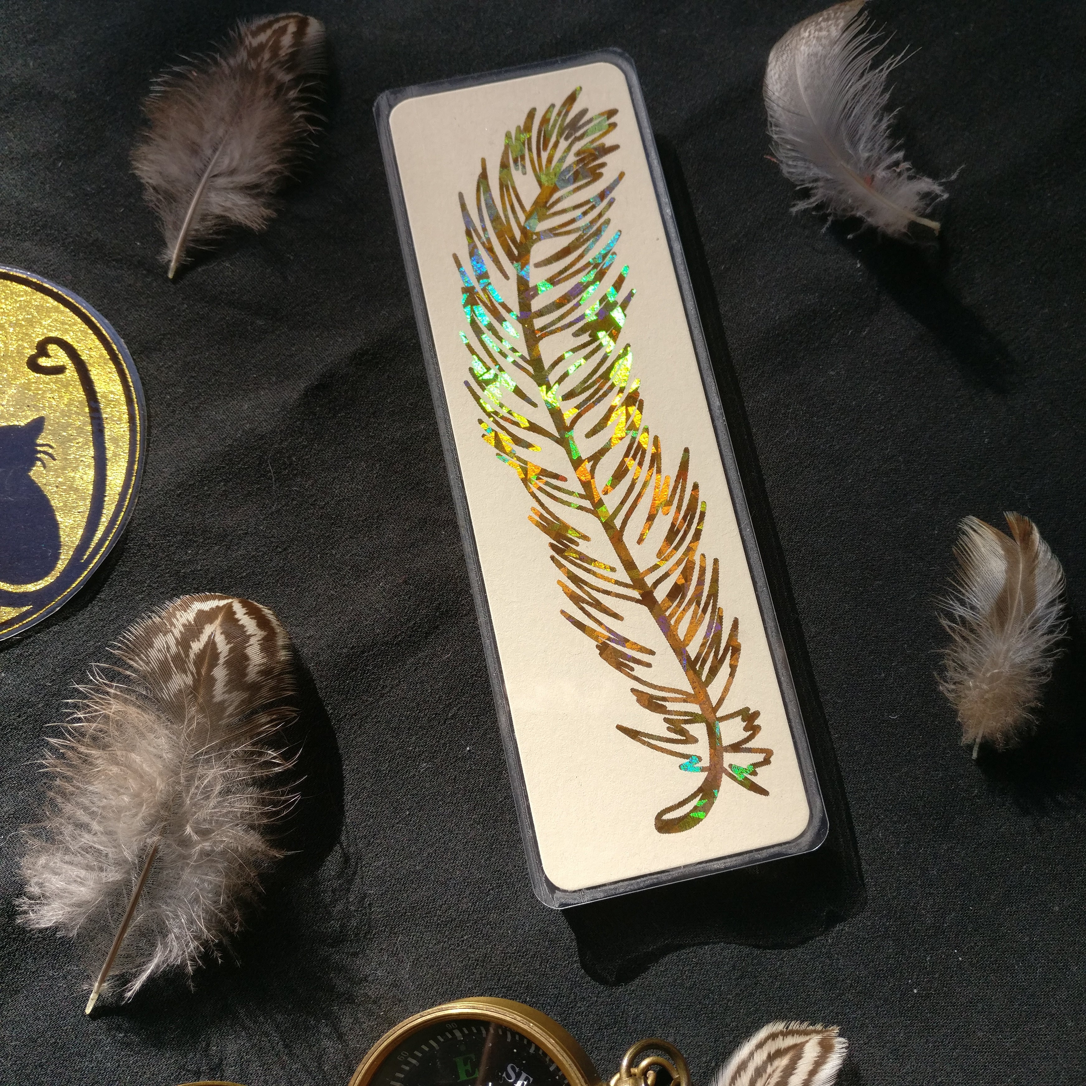 Foil Feather Bookmark