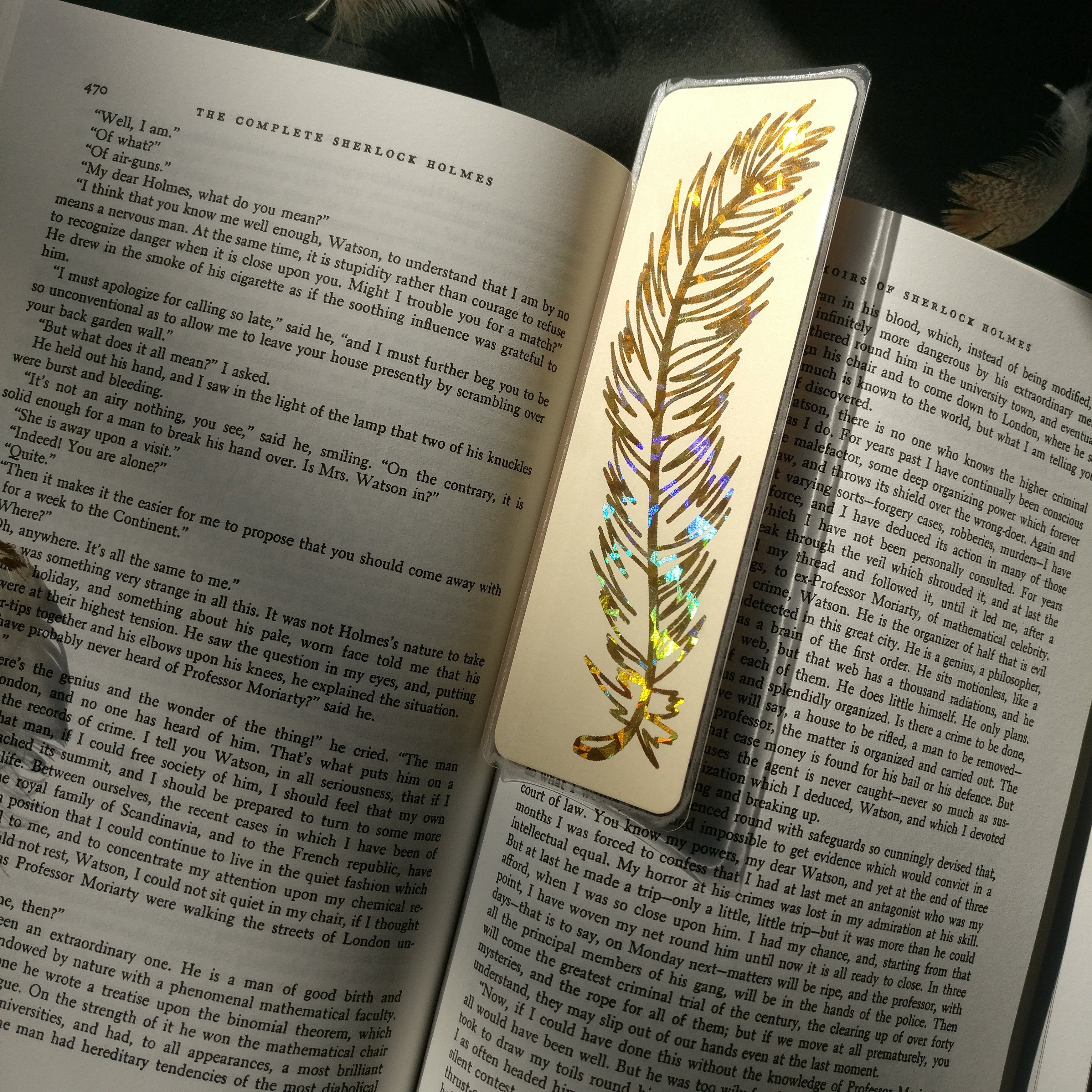 Foil Feather Bookmark