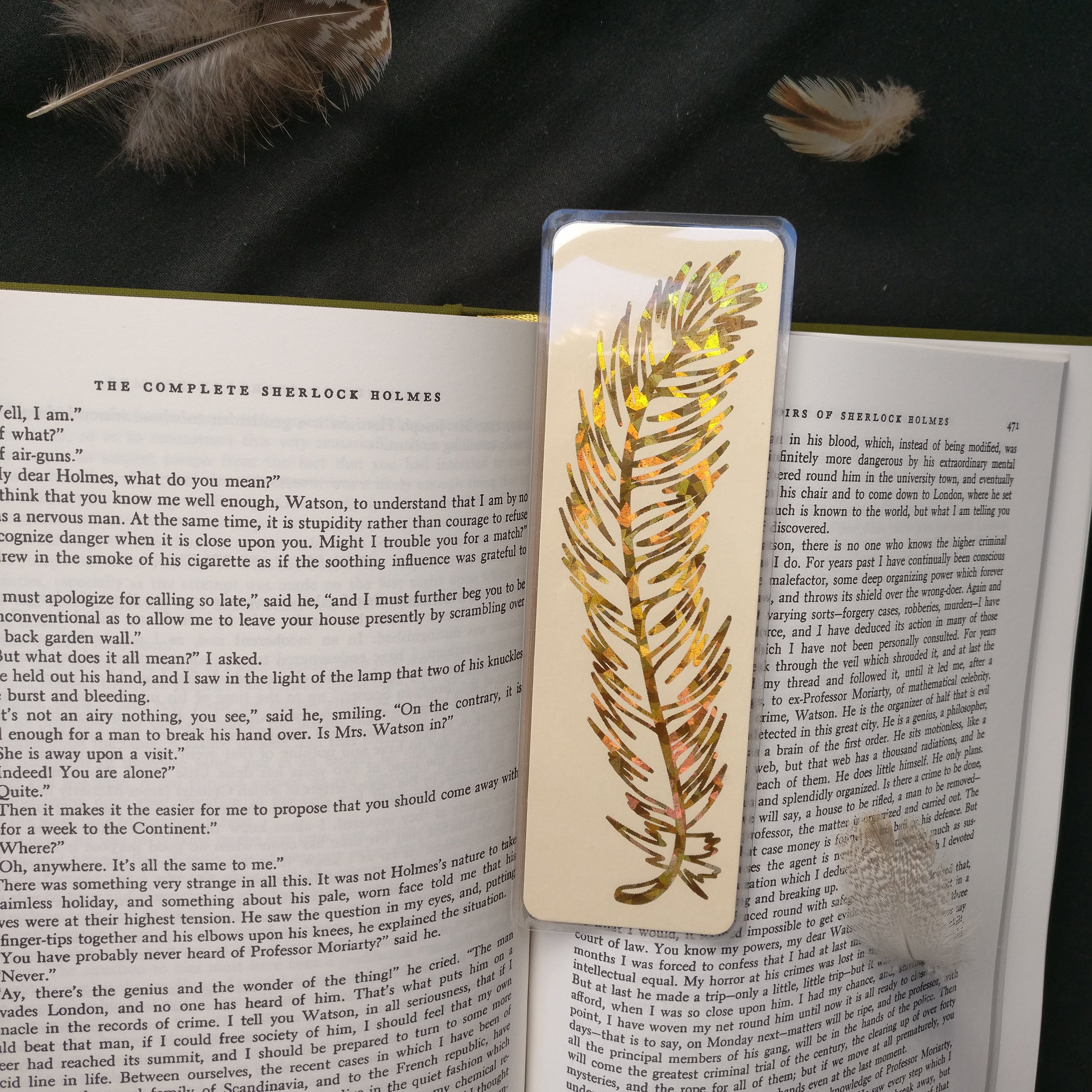 Foil Feather Bookmark