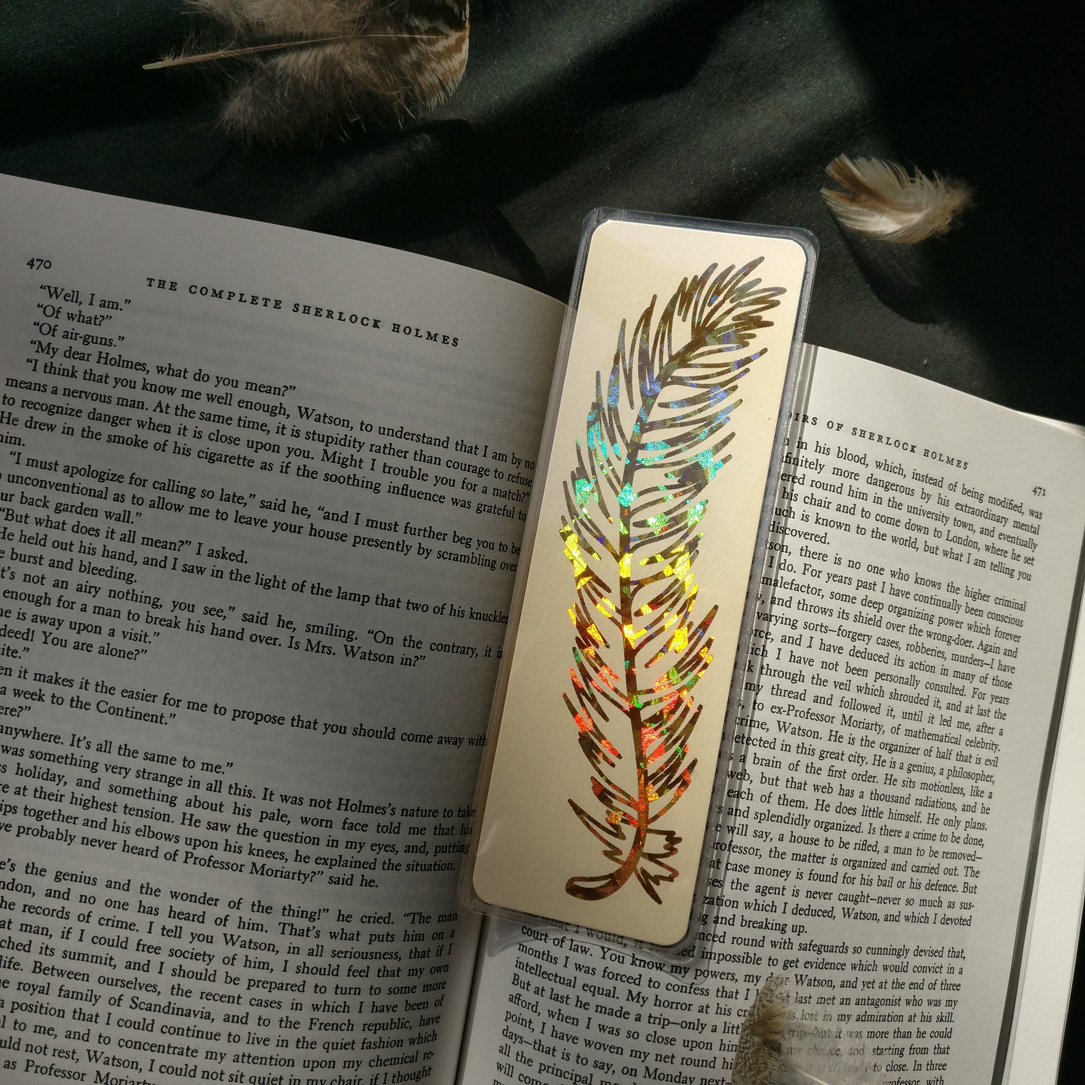 Foil Feather Bookmark
