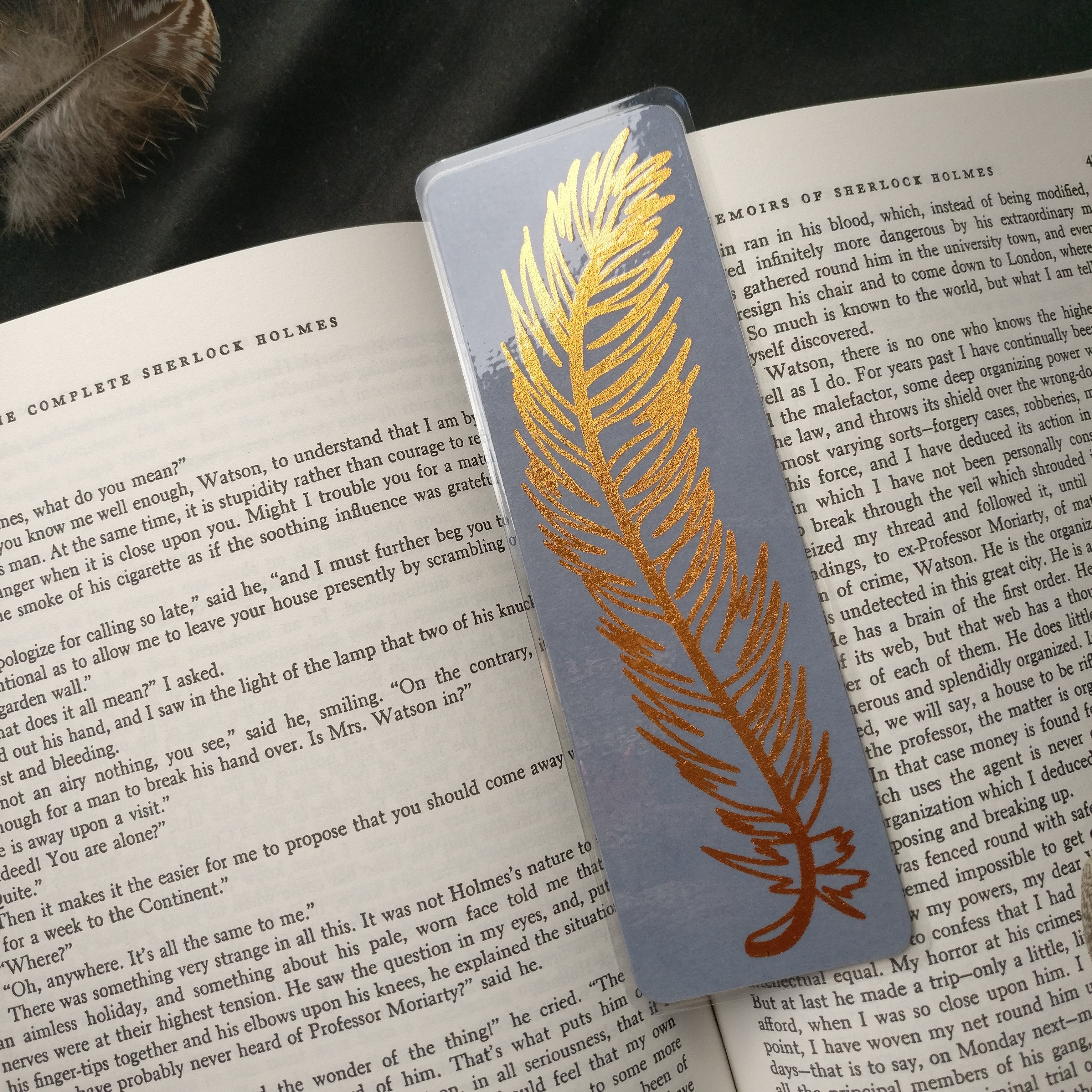 Foil Feather Bookmark