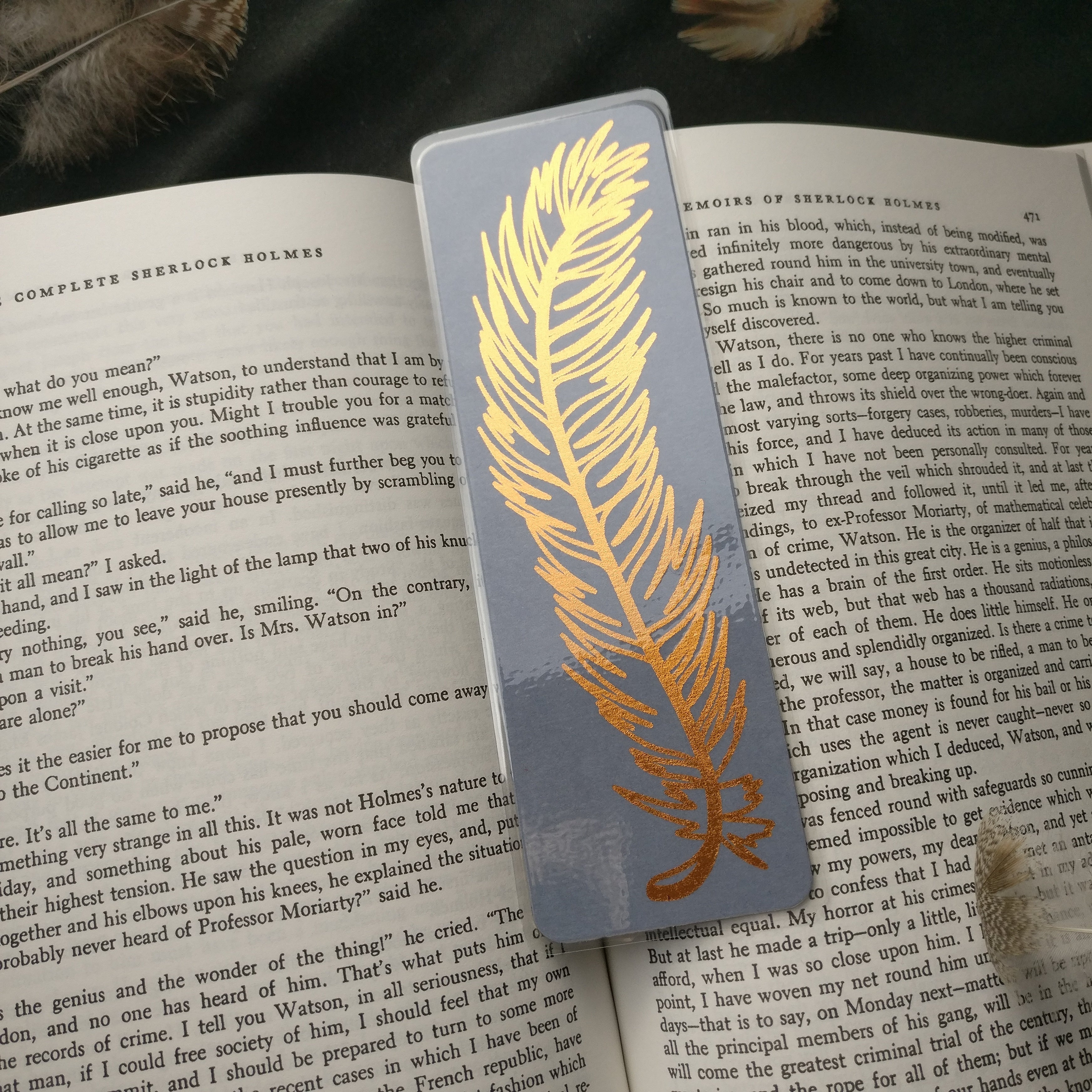 Foil Feather Bookmark