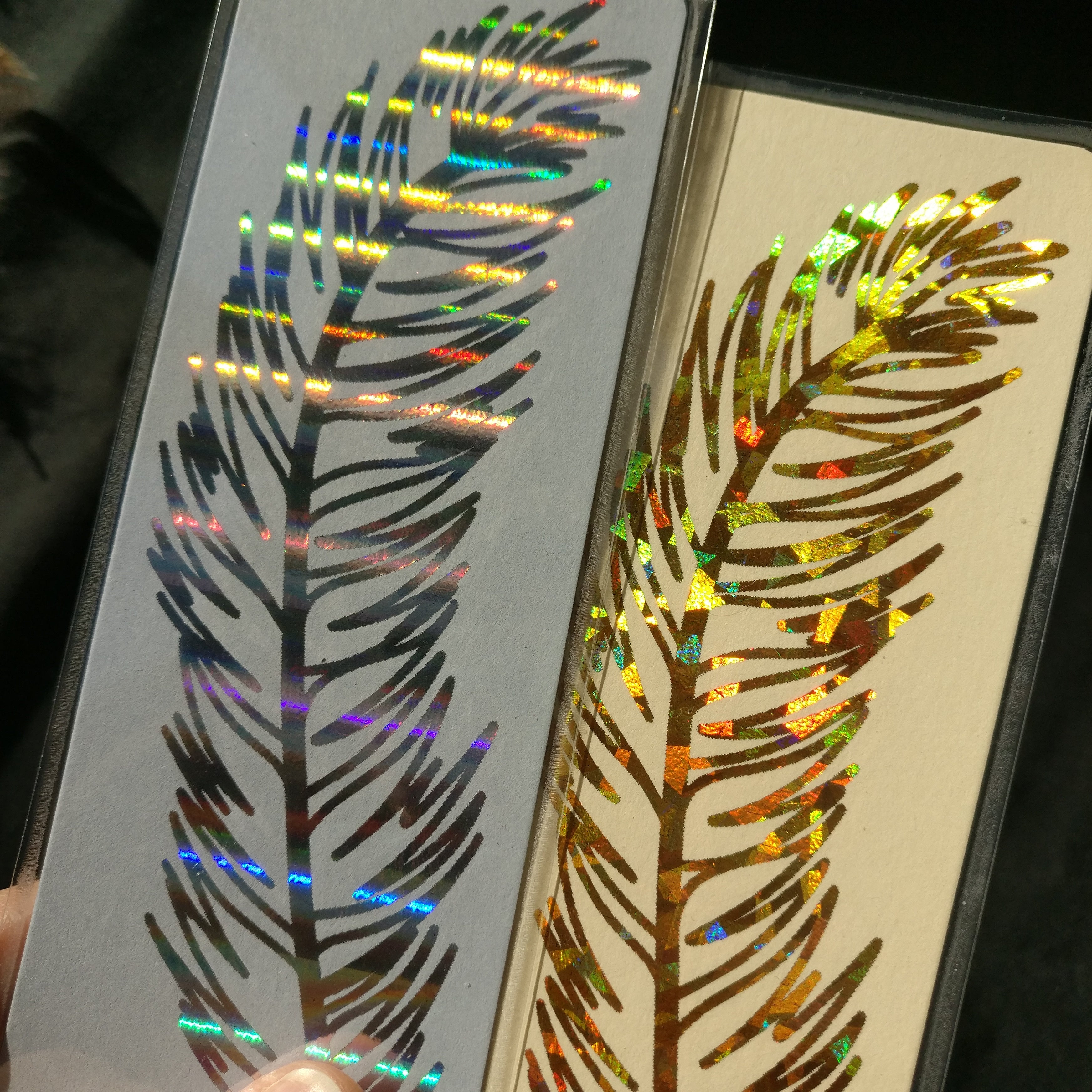 Foil Feather Bookmark