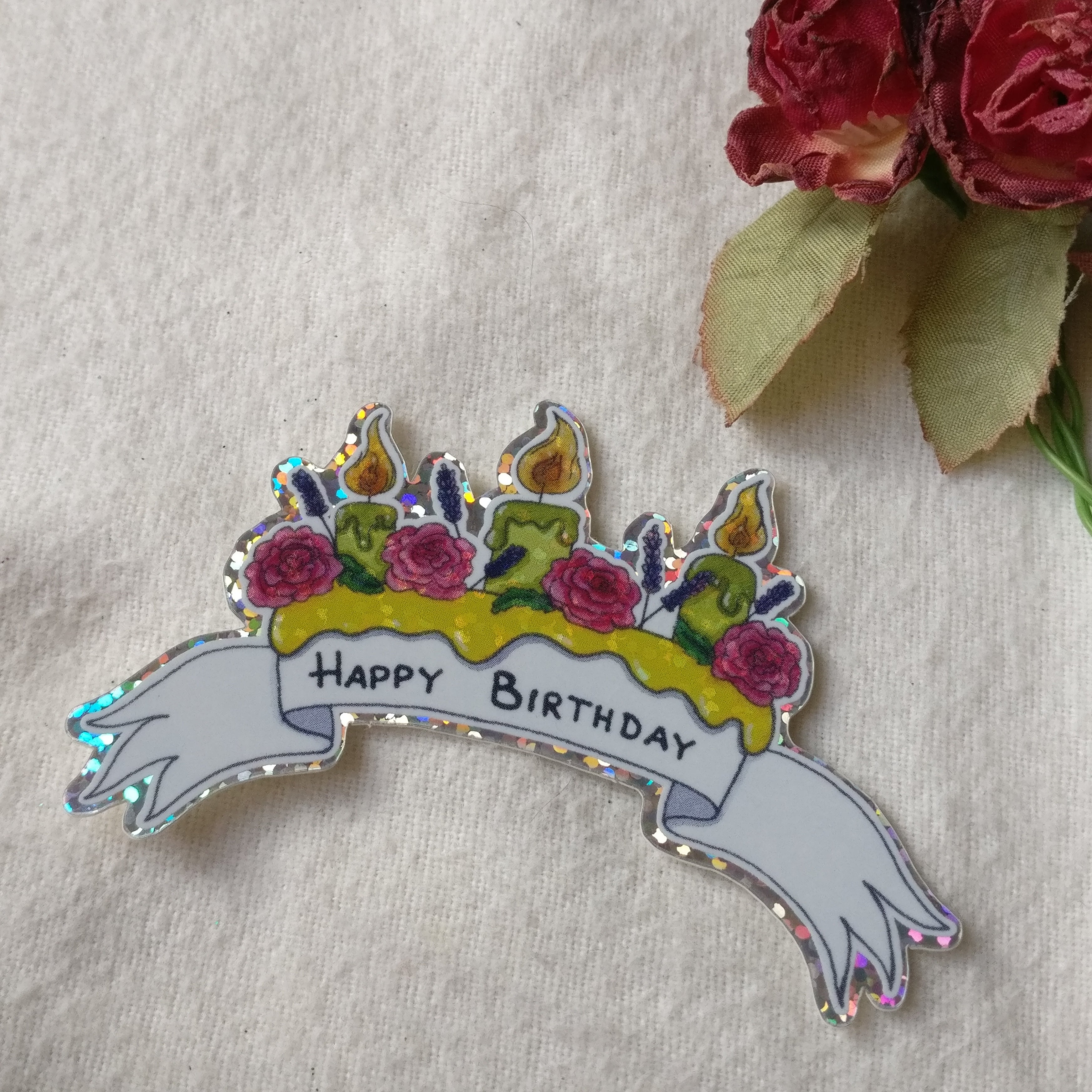 Happy Birthday Vinyl Sticker