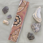 One of the purple Mandala bookmarks on its own in full view.