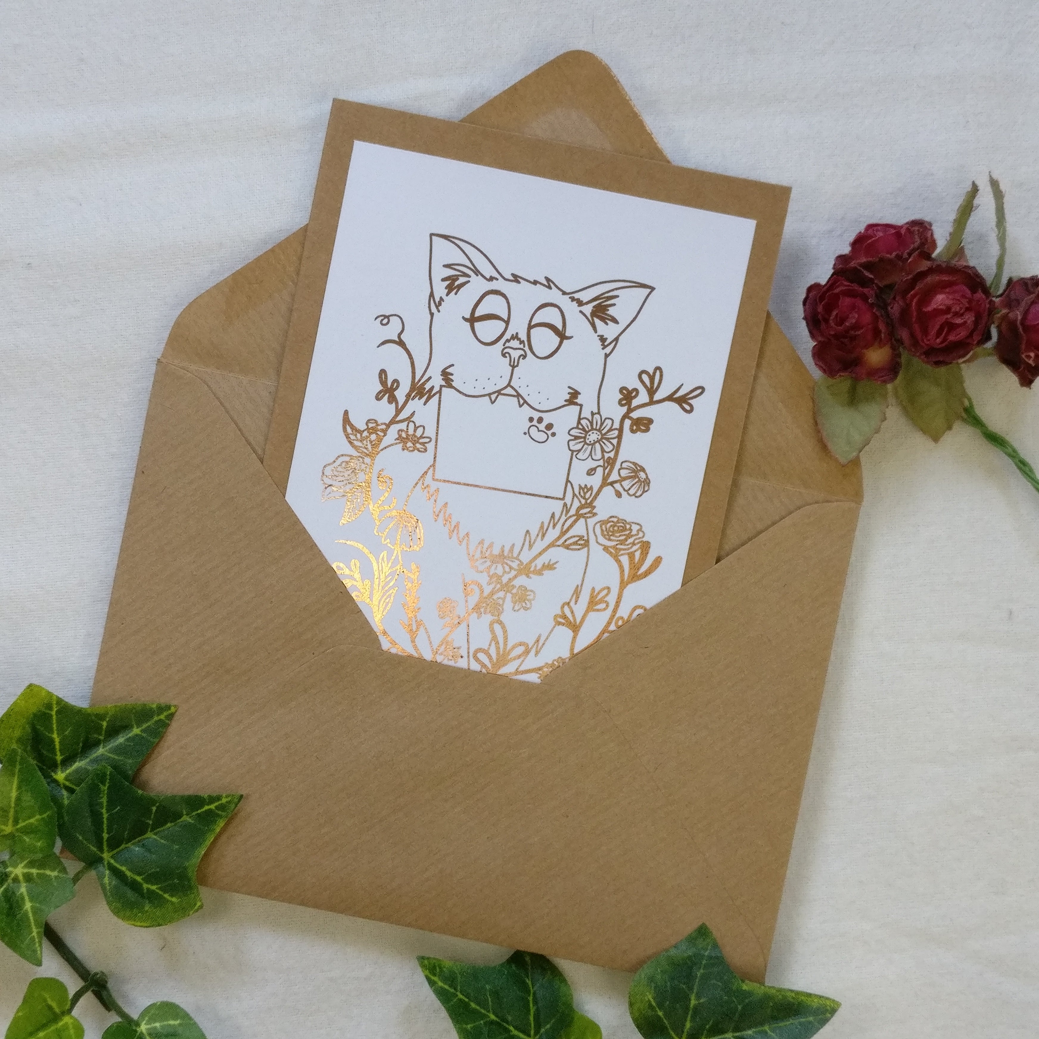 Cat Mail Greeting Card