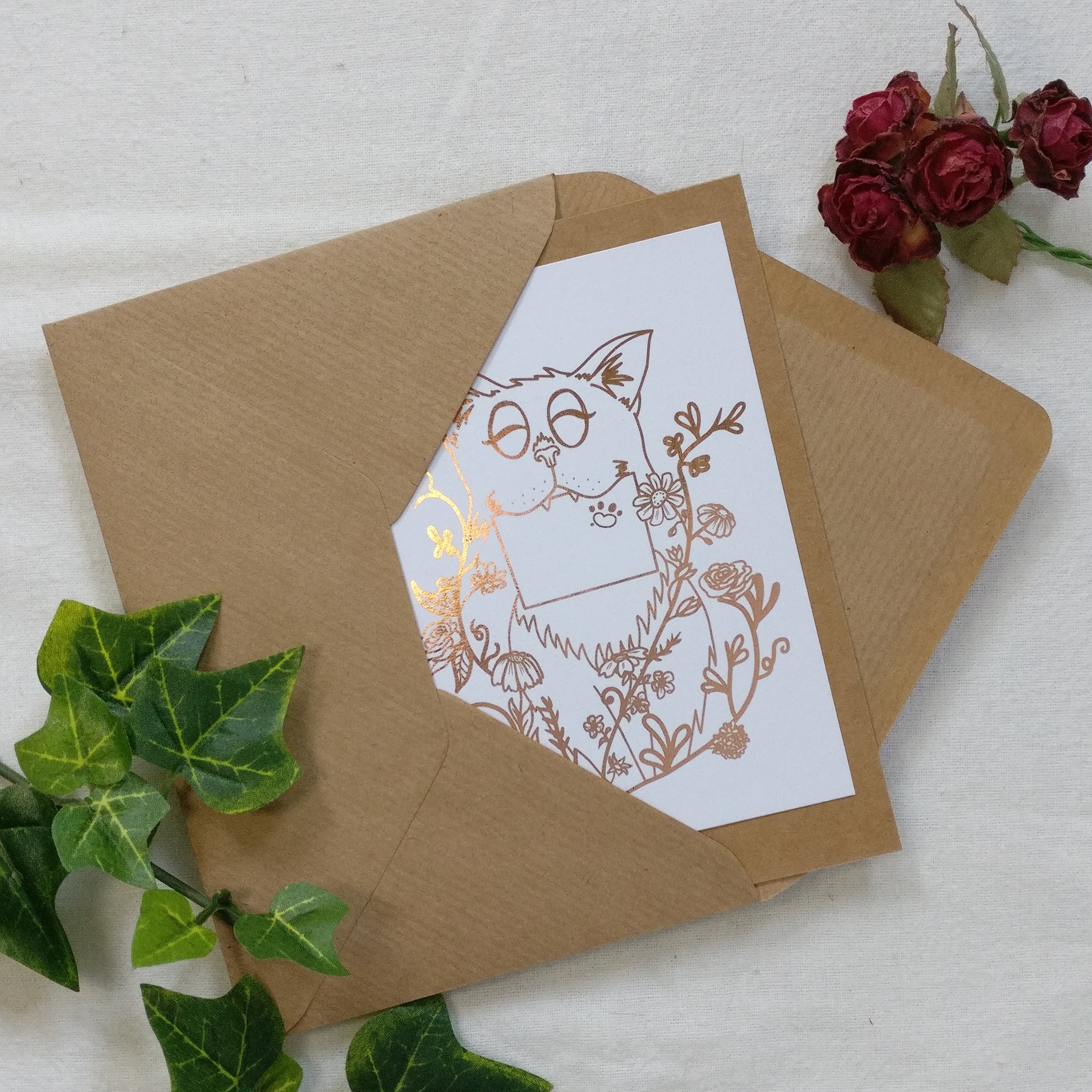 Cat Mail Greeting Card