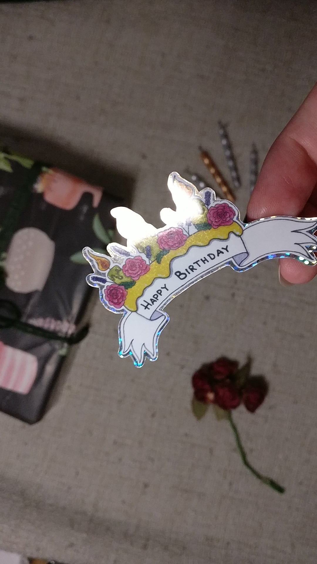 Happy Birthday Vinyl Sticker